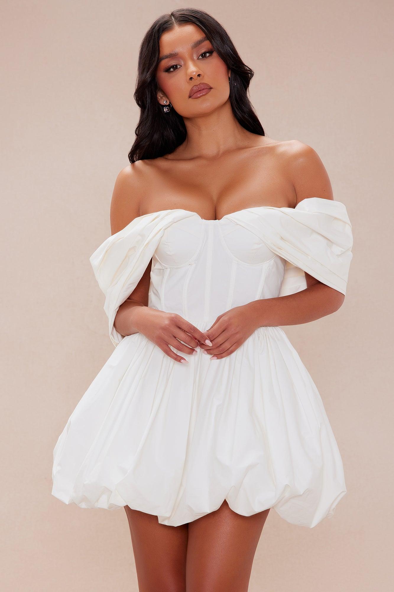 Maribelle Mini Dress - Off White Product Image
