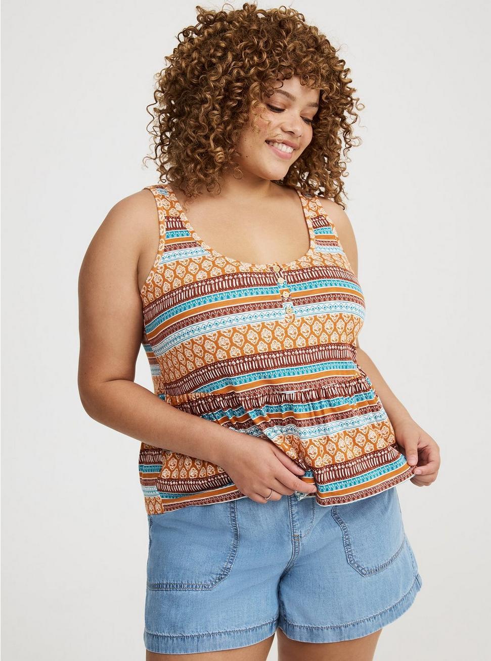 Babydoll Henley Top Product Image