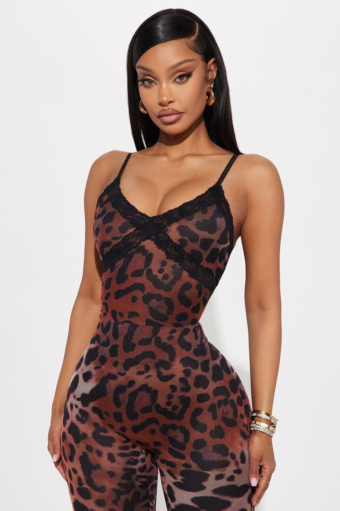 She's Been Spotted Capri Jumpsuit - Brown/combo Product Image