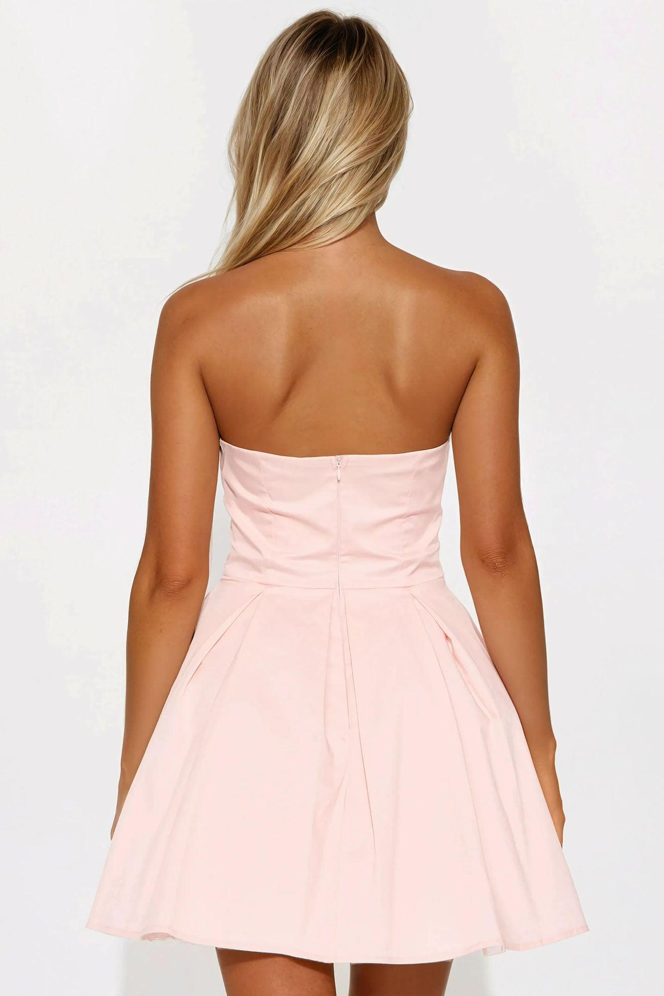 Harper Poplin Mini Dress - Pink Female Product Image