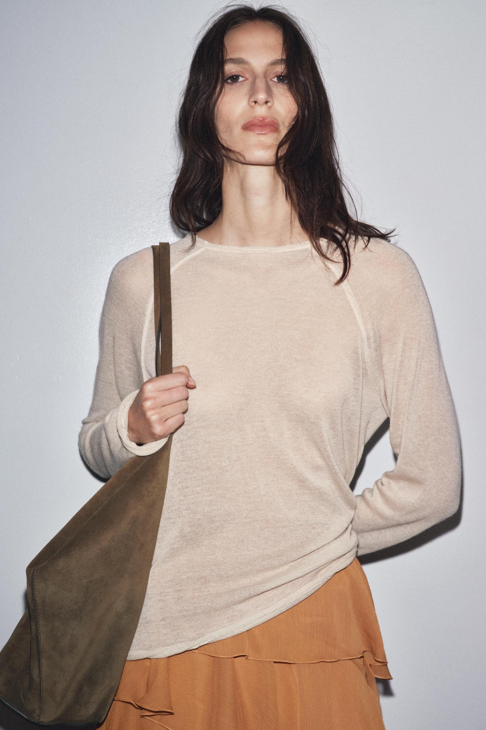 LONG SLEEVE T-SHIRT WITH WOOL Product Image