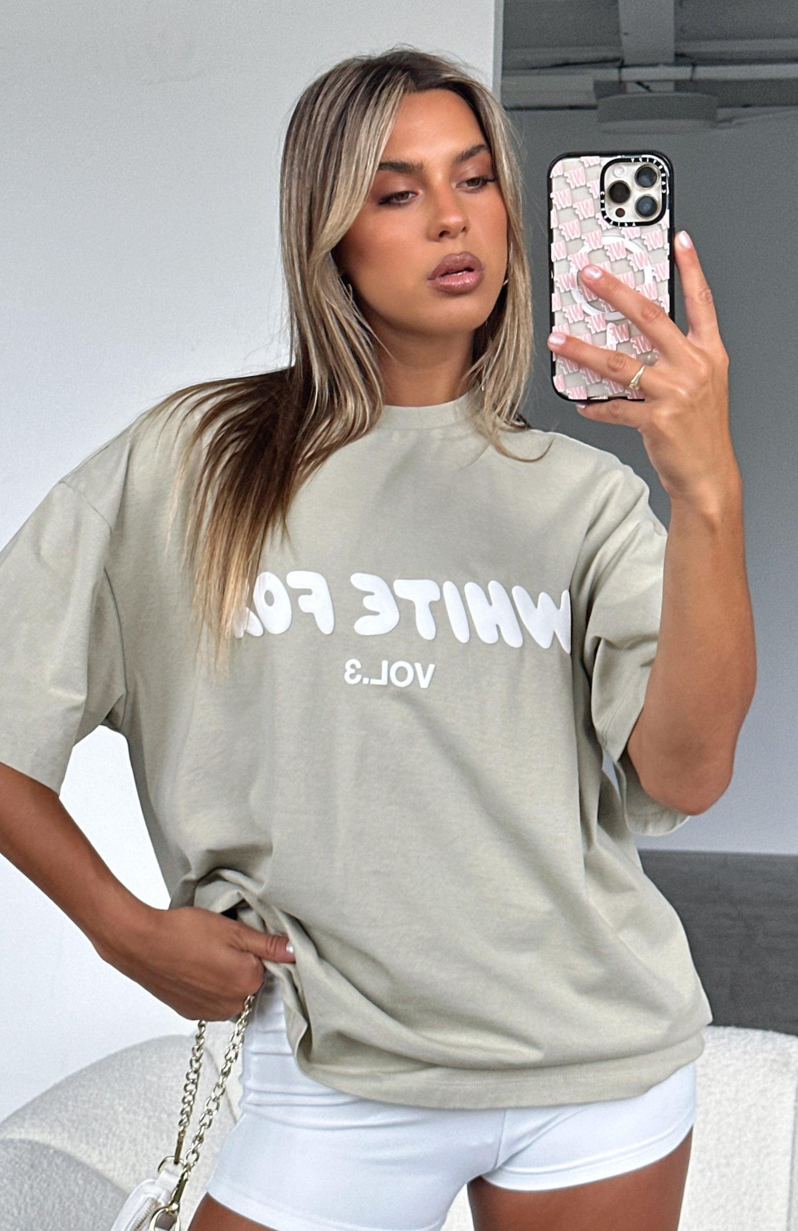 Offstage Oversized Tee Moss Product Image