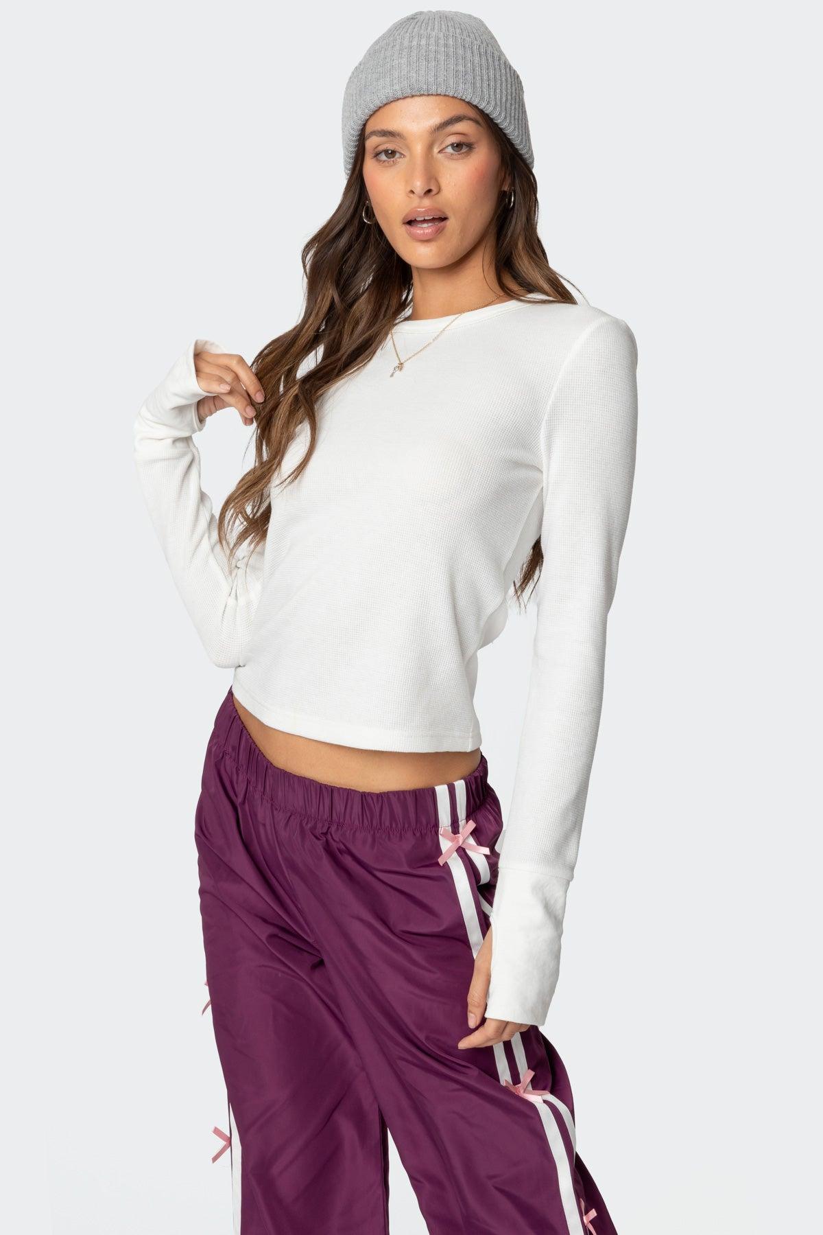 Waffle Long Sleeve T Shirt Product Image