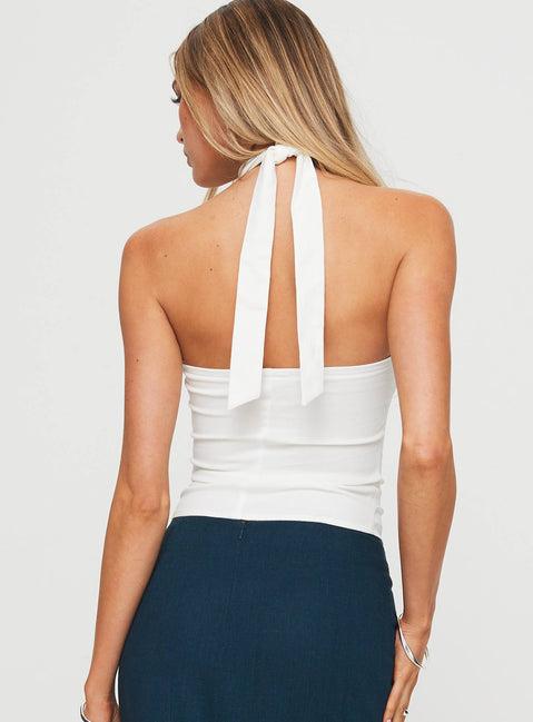 Merril Halter Top White Product Image