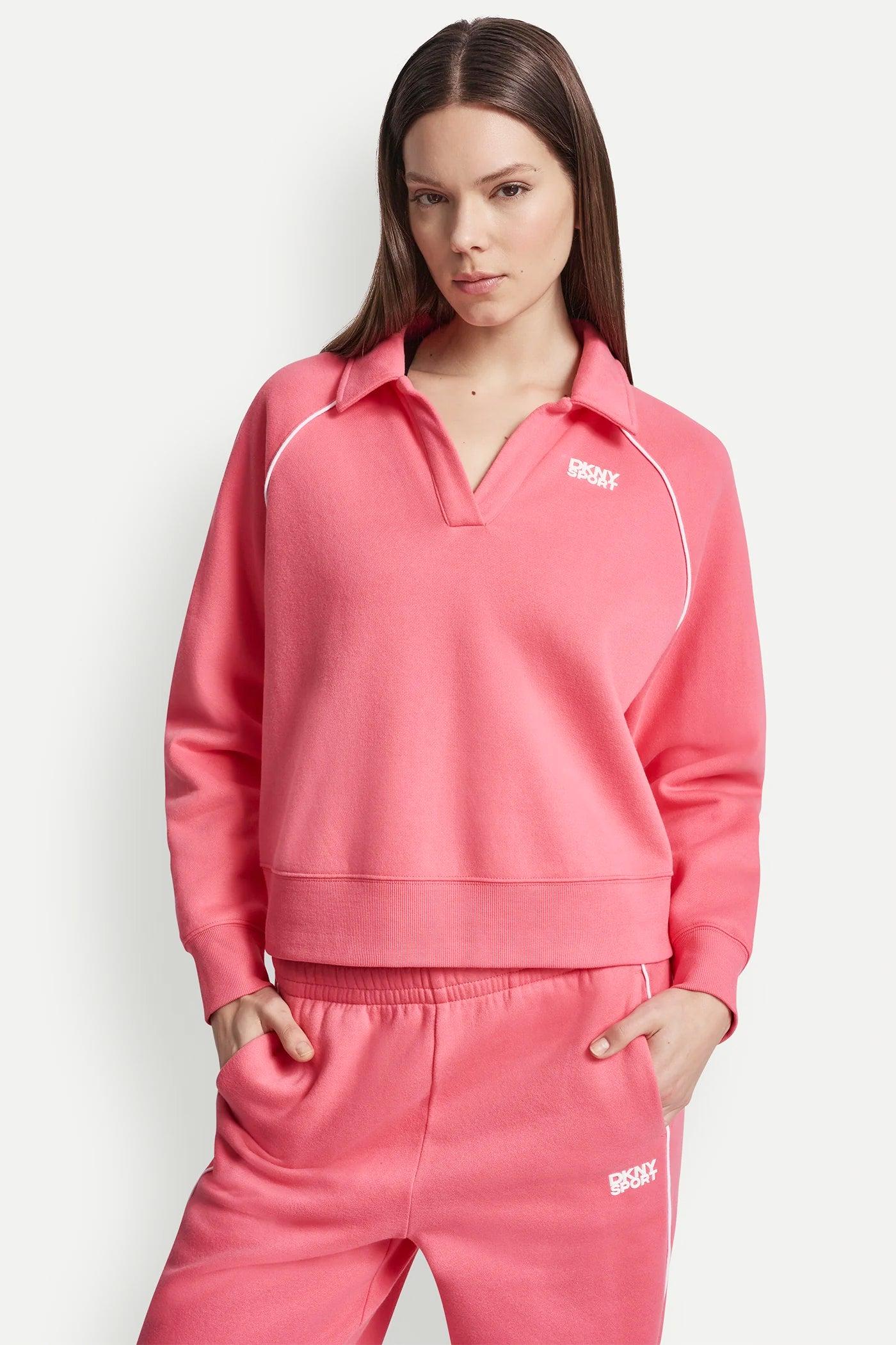 PIPED LOGO POLO SWEATSHIRT Product Image