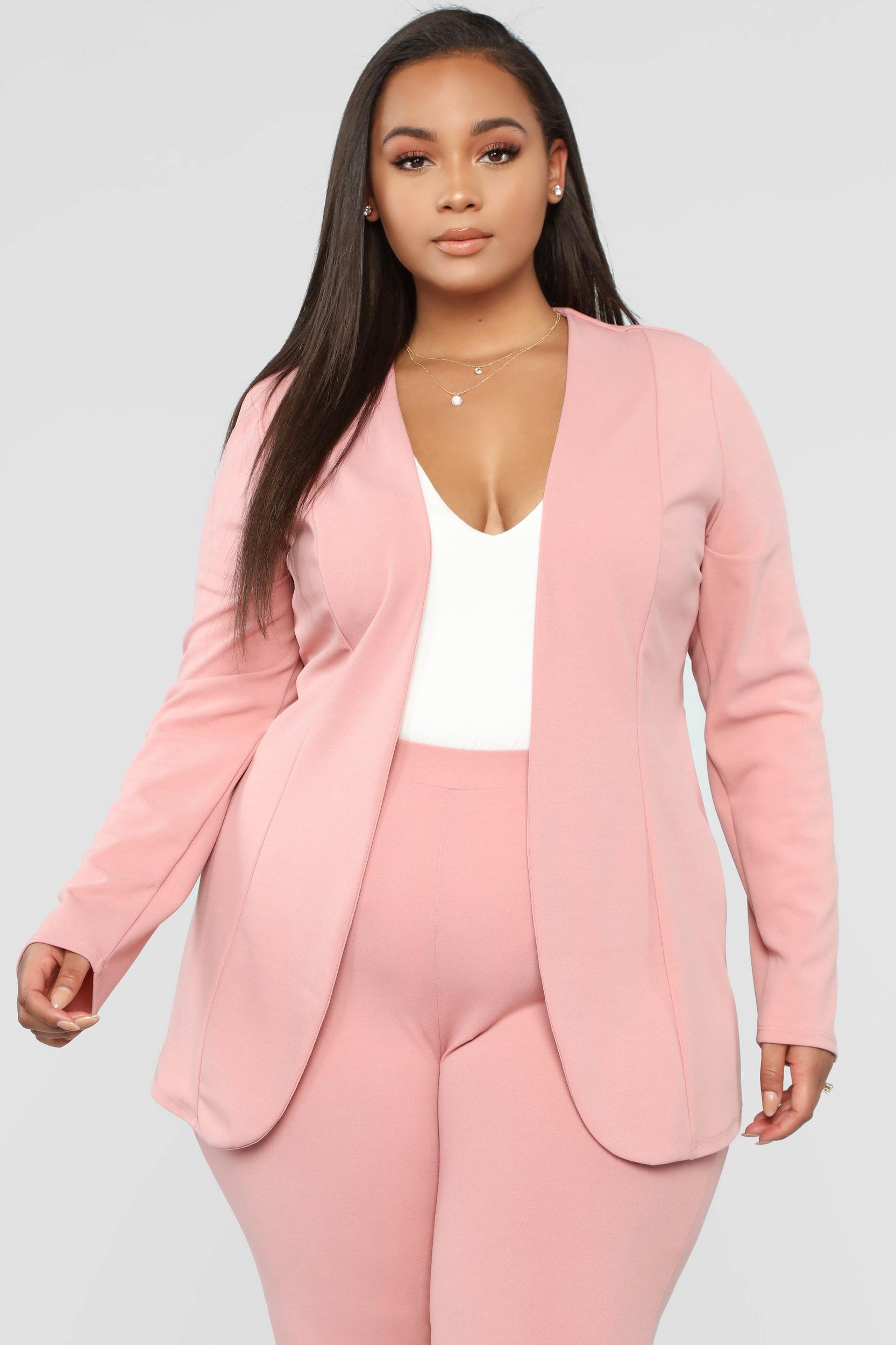 Payin' It Forward Blazer Set - Mauve Product Image