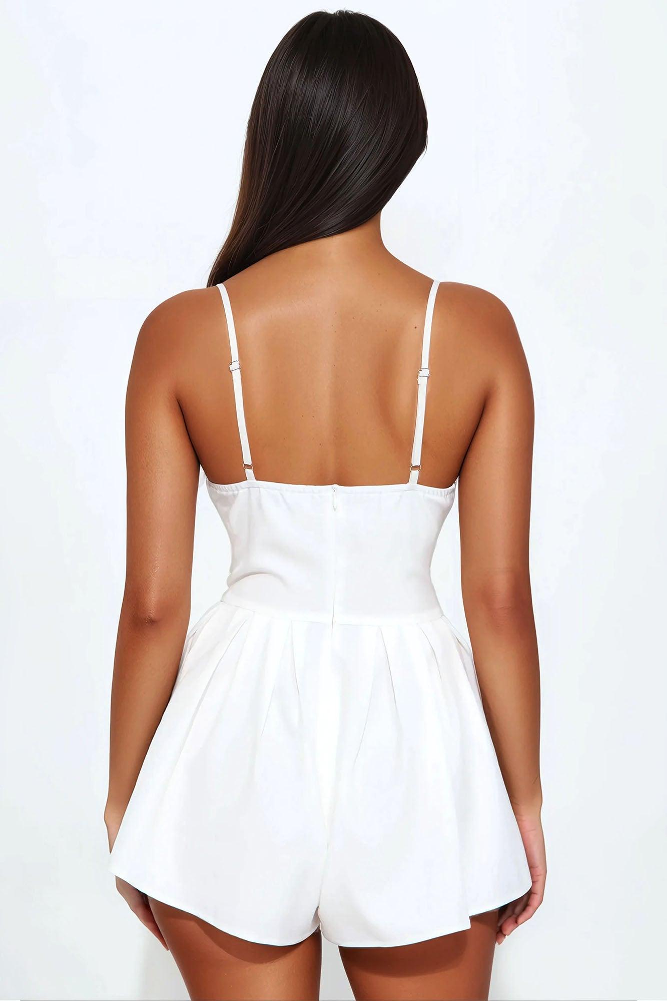 Lover And Friend Romper - White Product Image