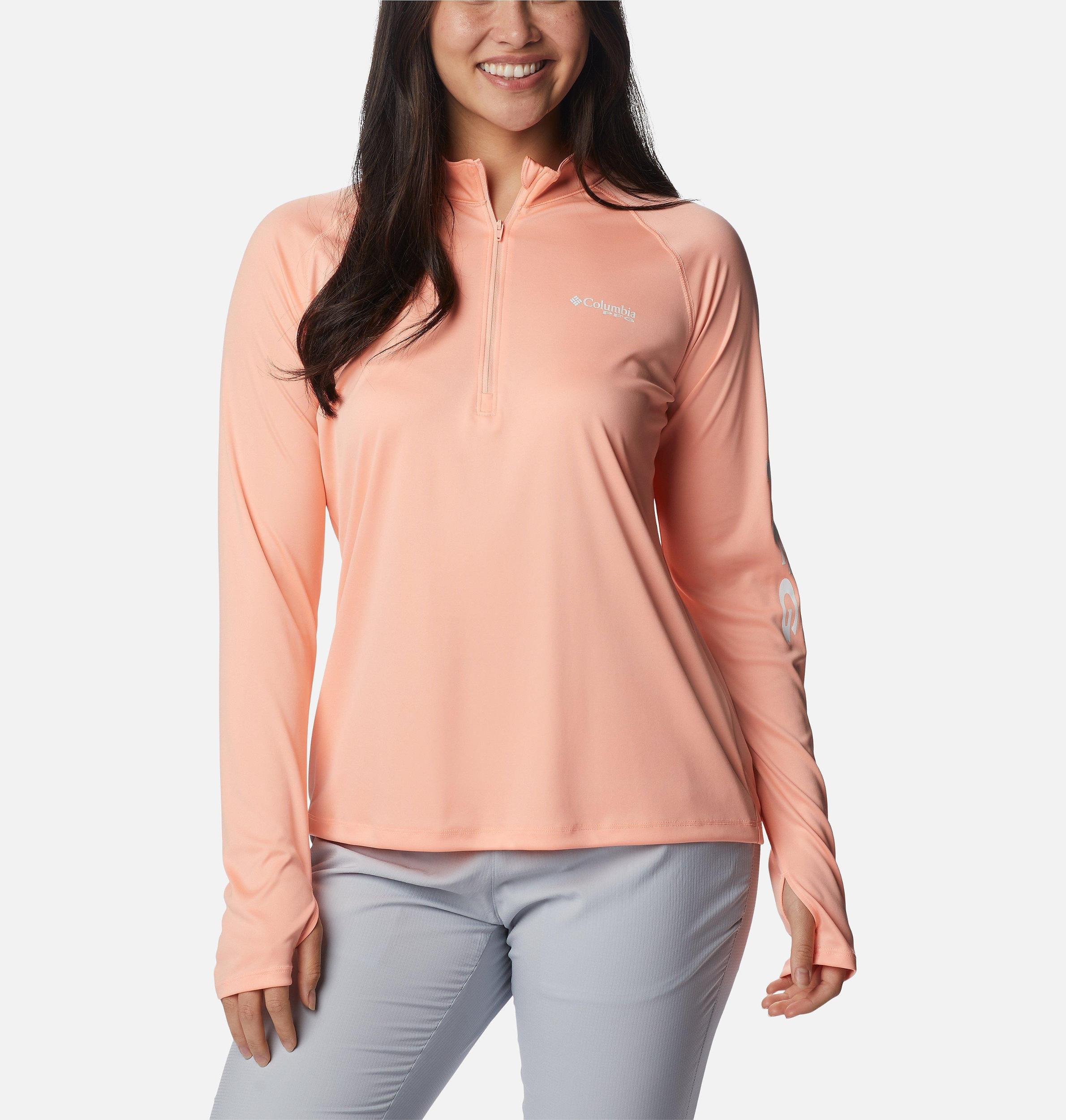 Columbia Womens PFG Tidal Tee Quarter Zip Long Sleeve Shirt- Product Image