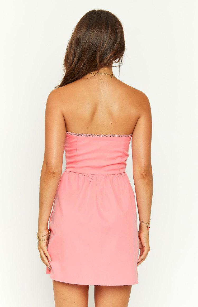 Keely Pink Strapless Mini Dress Product Image