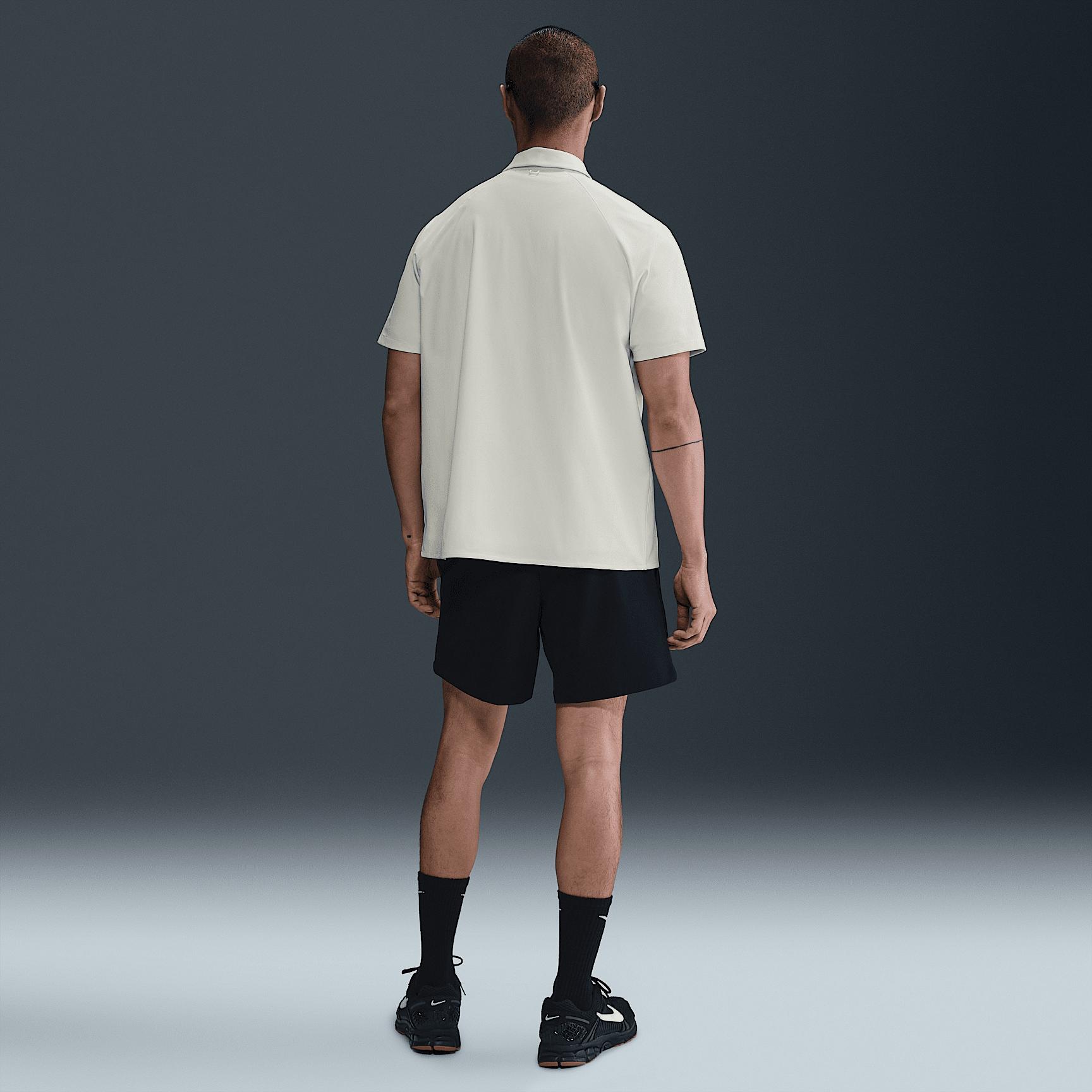 Nike Mens 24.7 PerfectStretch Dri-FIT Short-Sleeve Snap-Down Top | HQ6958-133 Product Image