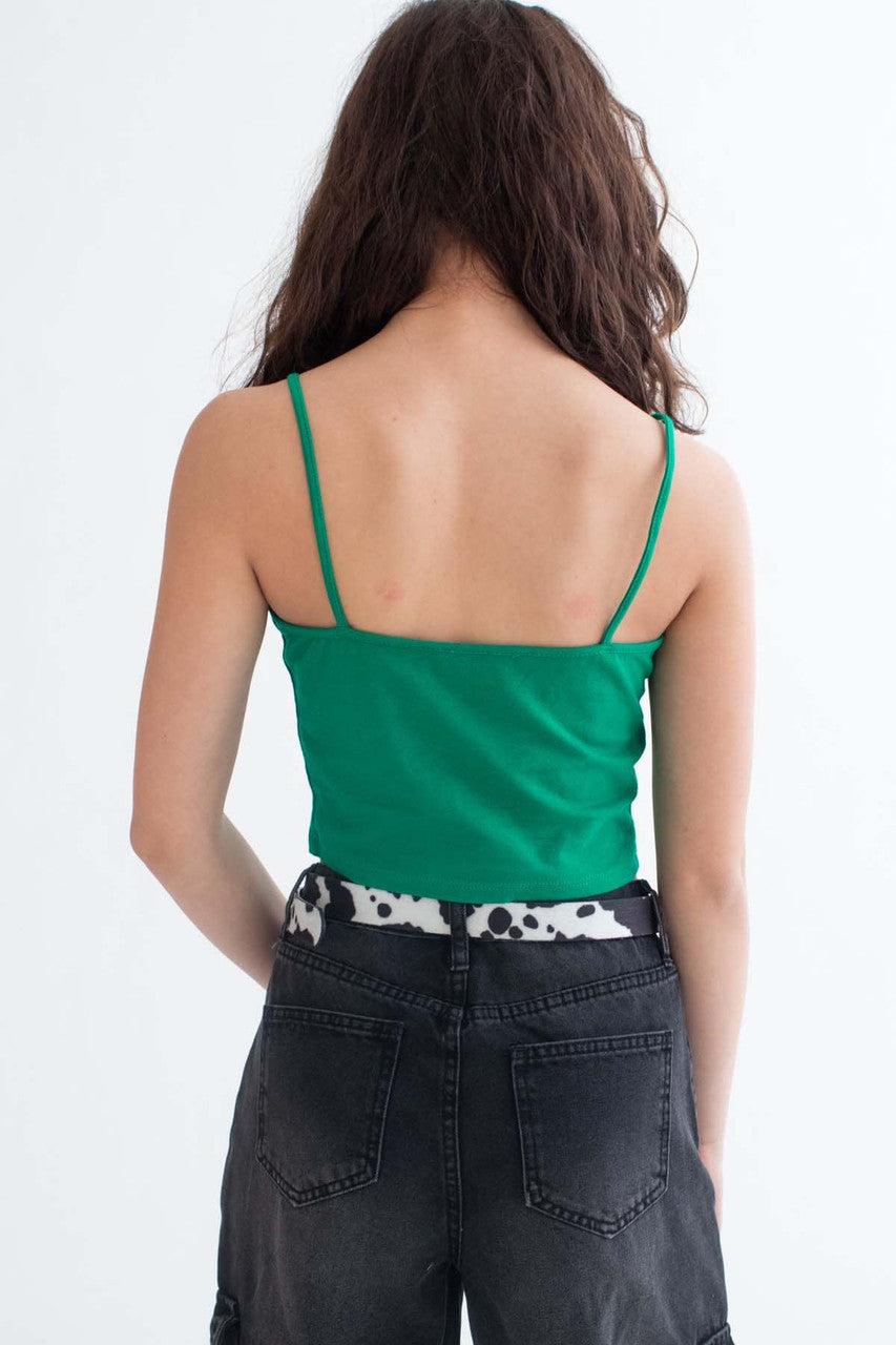 Kelly Green Cropped Cami Product Image