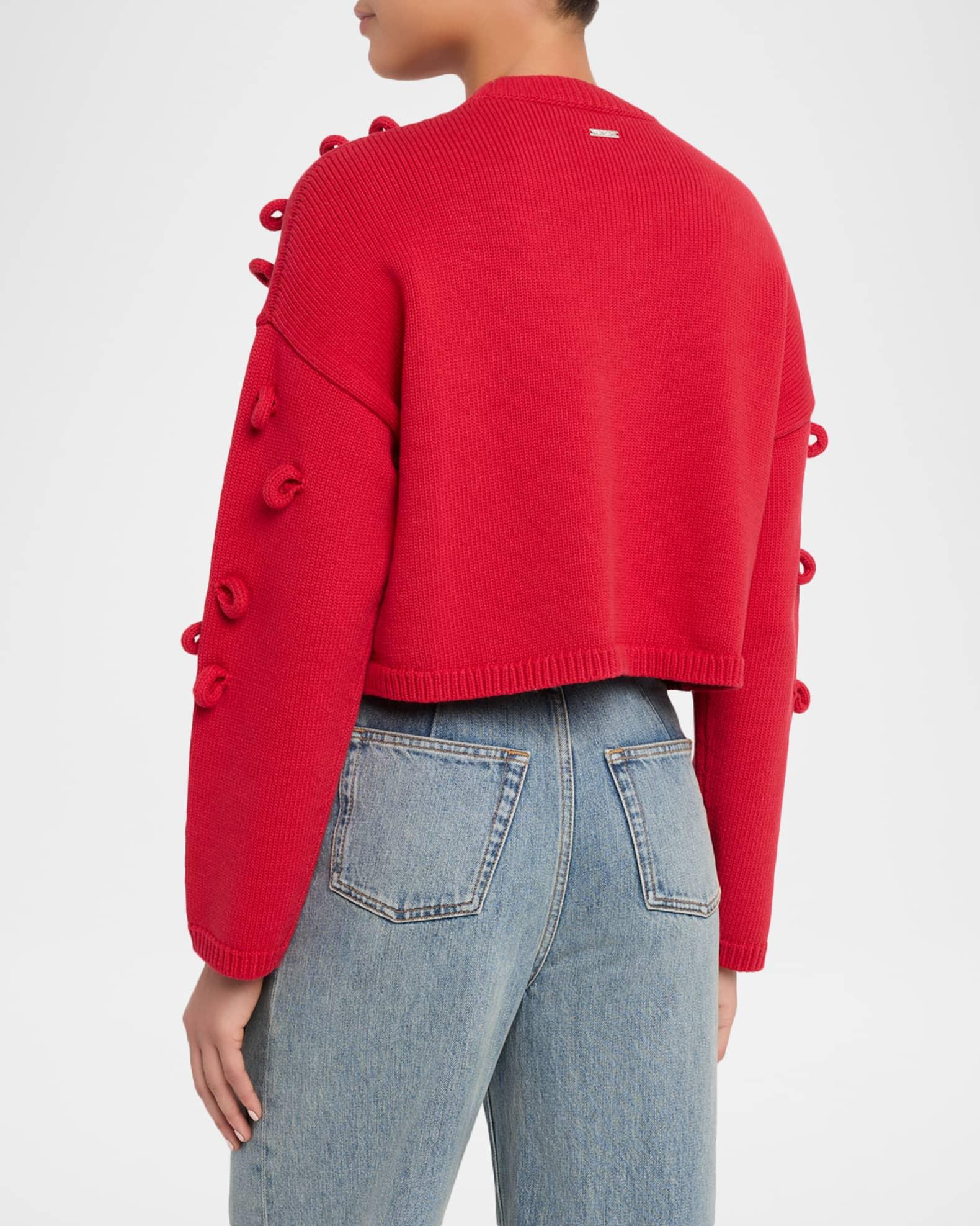 Loop-Embellished Crewneck Sweater Product Image