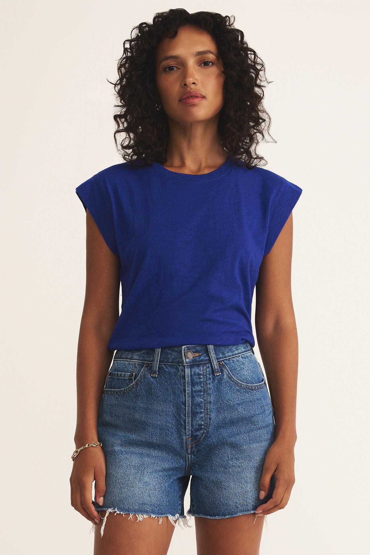 Camino Slub Top - Oceanside Product Image