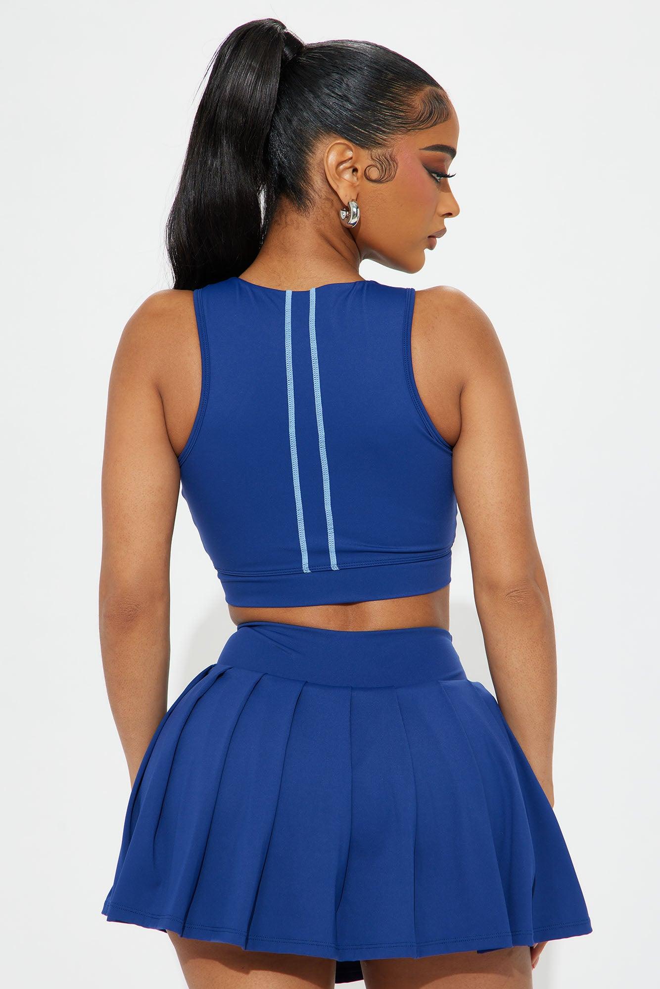 Courtside Cool Quarter Zip Active Top - Midnight Blue Product Image