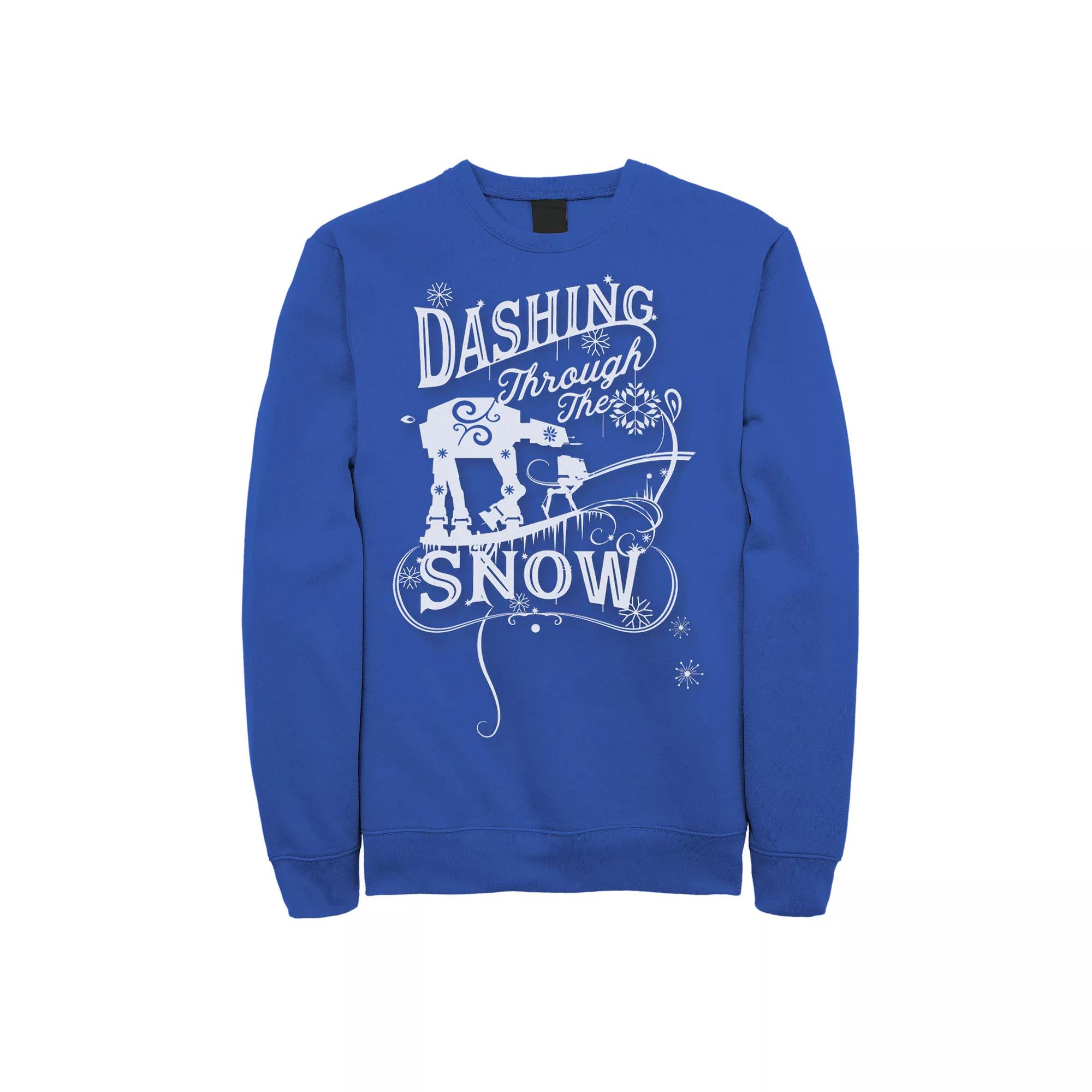 Men's Star Wars AT-AT "Dashing Through Snow" Christmas Sweatshirt,  Product Image