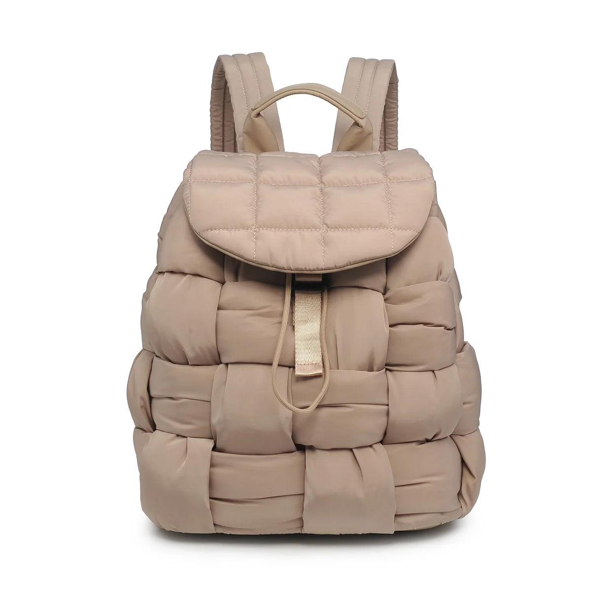 Quilted Woven Nylon Backpack Product Image