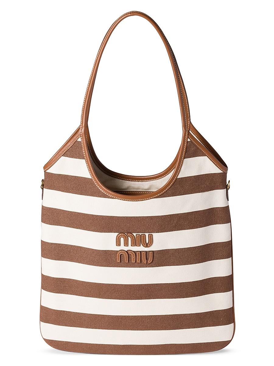 Womens Ivy Canvas and Leather Tote Bag Product Image