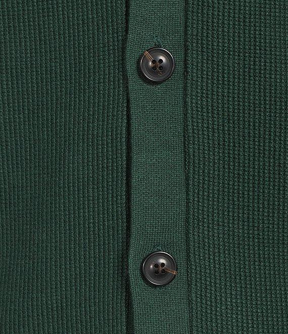 Roundtree & Yorke Long Sleeve Knit Solid Textured Cardigan Product Image