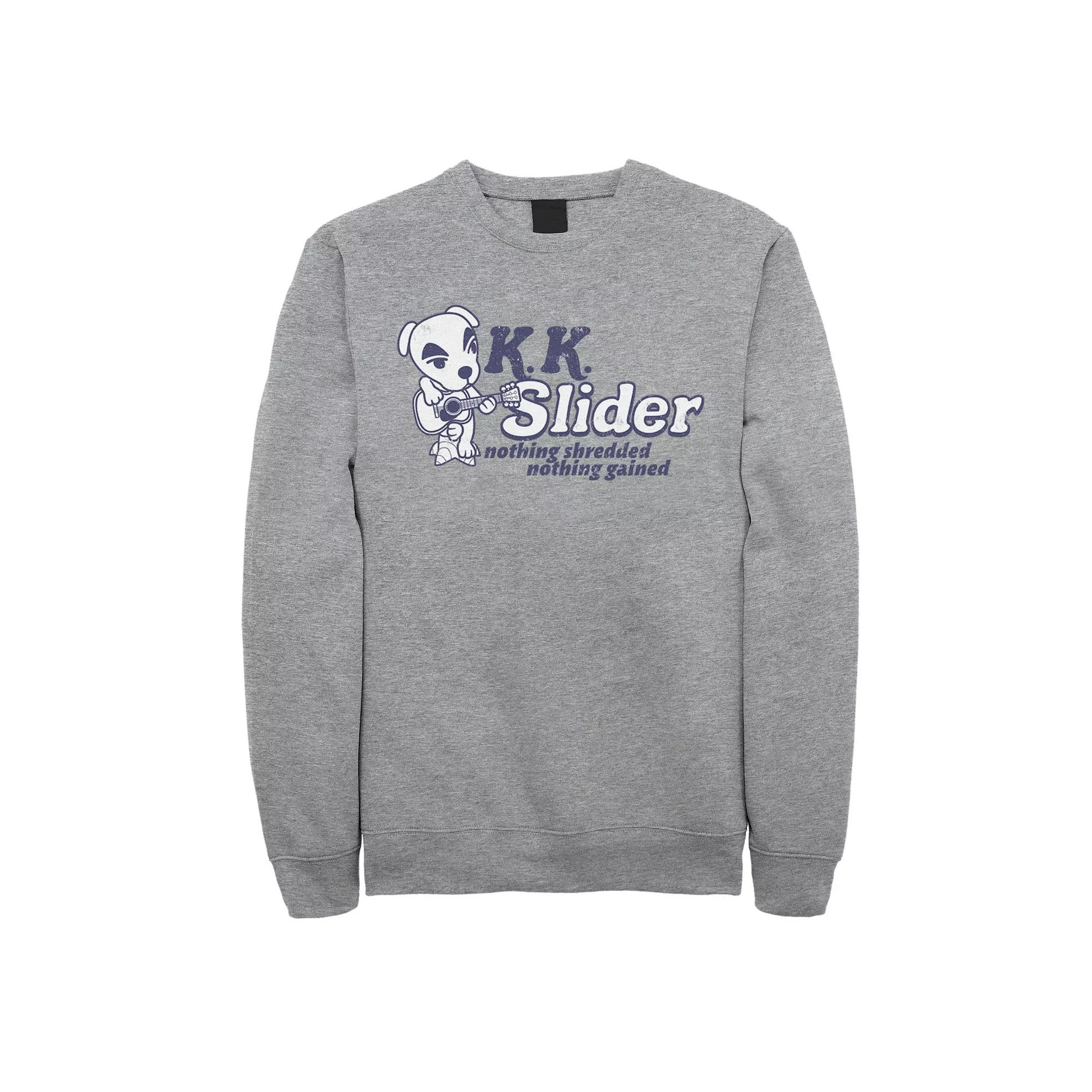 Big & Tall Animal Crossing K.K. Slider Nothing Shredded Nothing Gained Fleece Sweatshirt, Men's,  Product Image