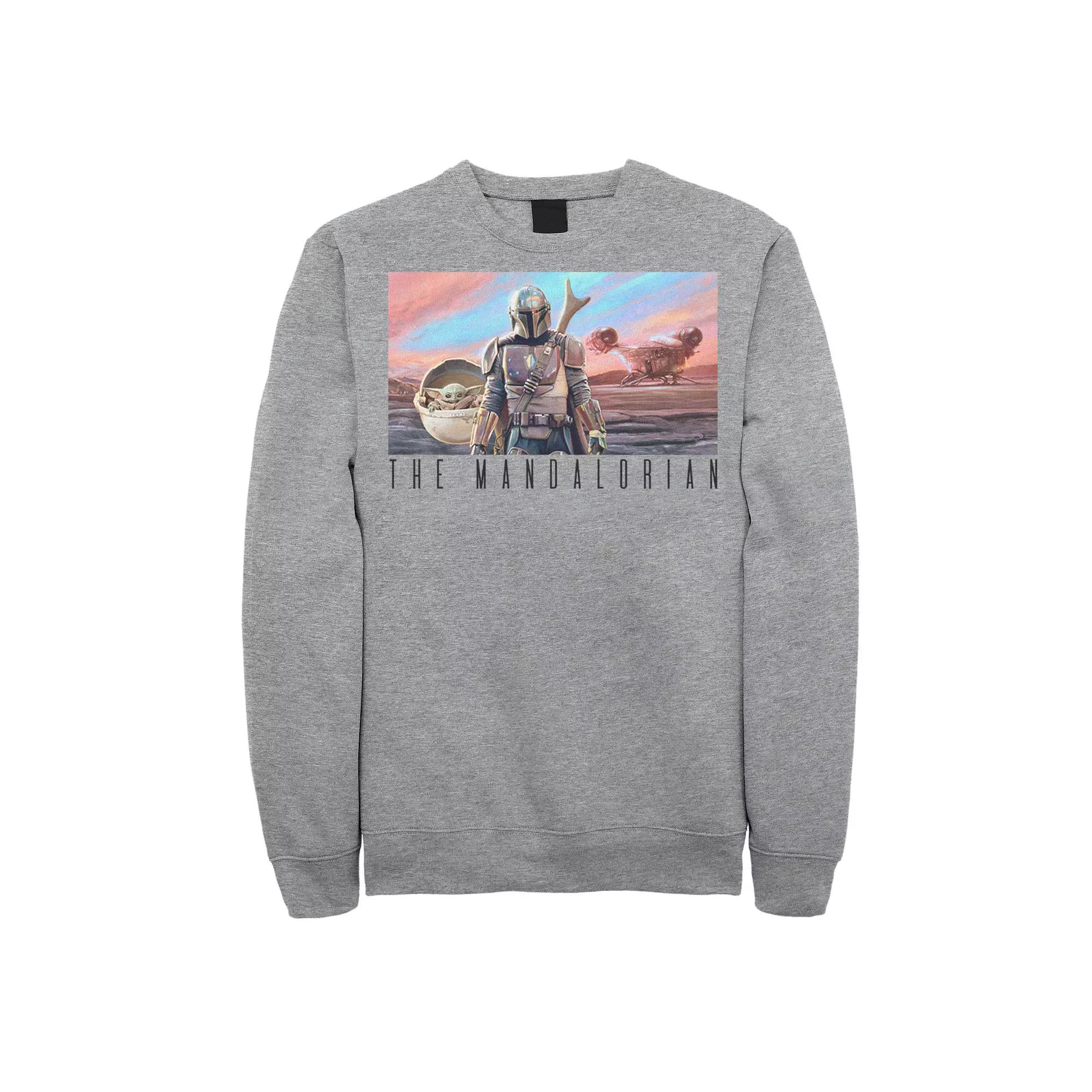 Men's The Mandalorian Colorful Poster Sweatshirt,  Product Image