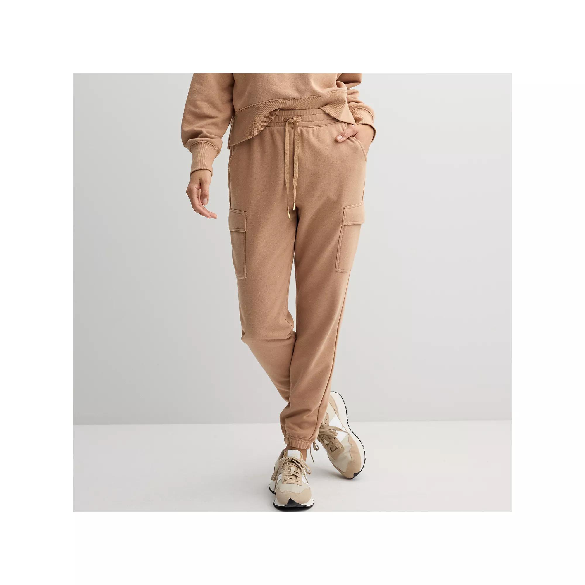 Women's Sonoma Goods For Life® Cargo Sweatpants, Size: XS, Barric Beige Product Image