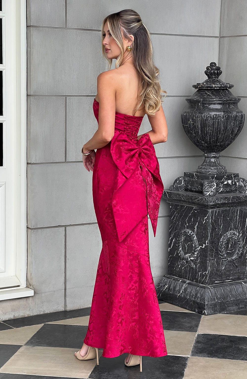 Felicity Maxi Dress - Red Product Image