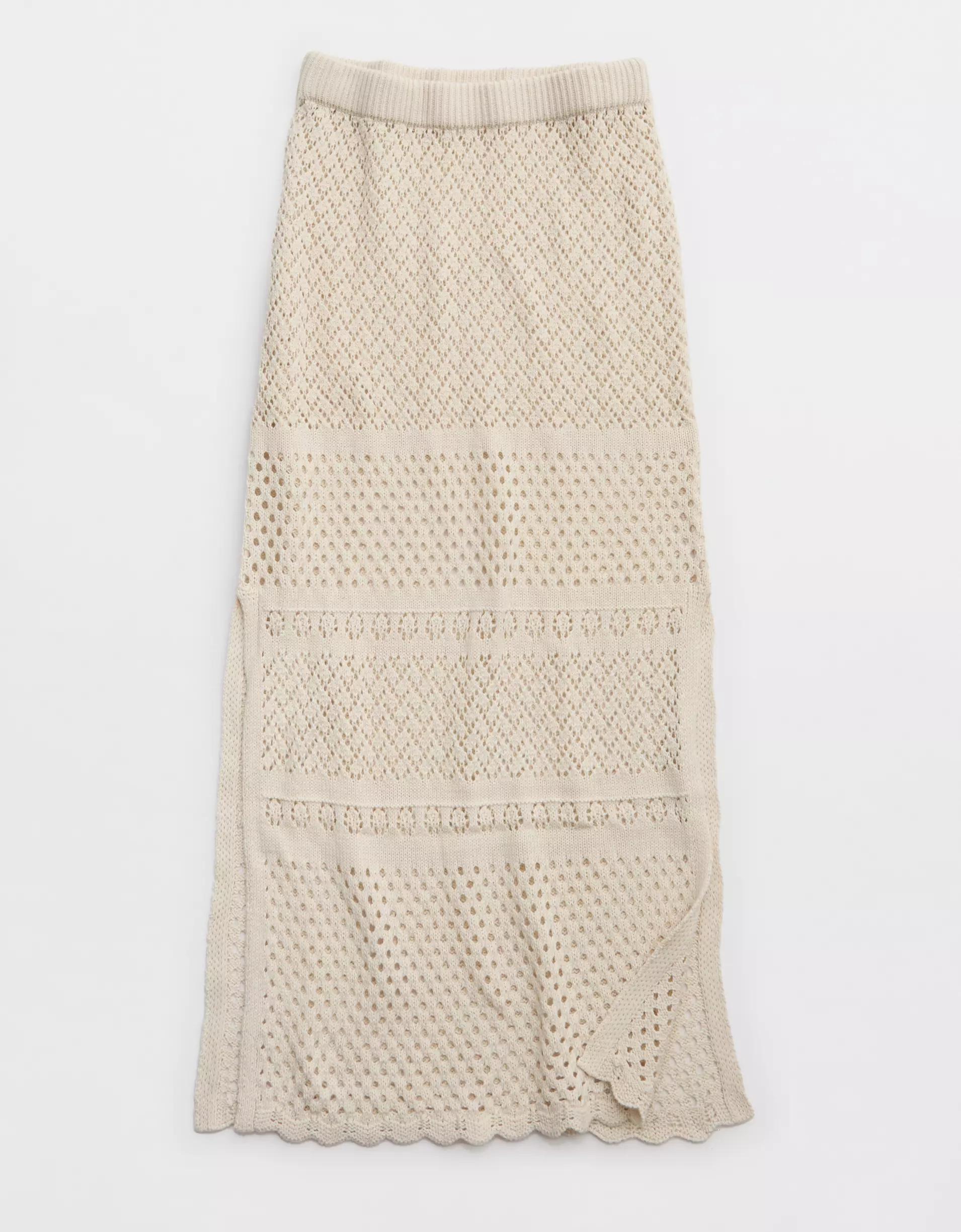 Aerie Crochet Coverup Maxi Skirt Product Image