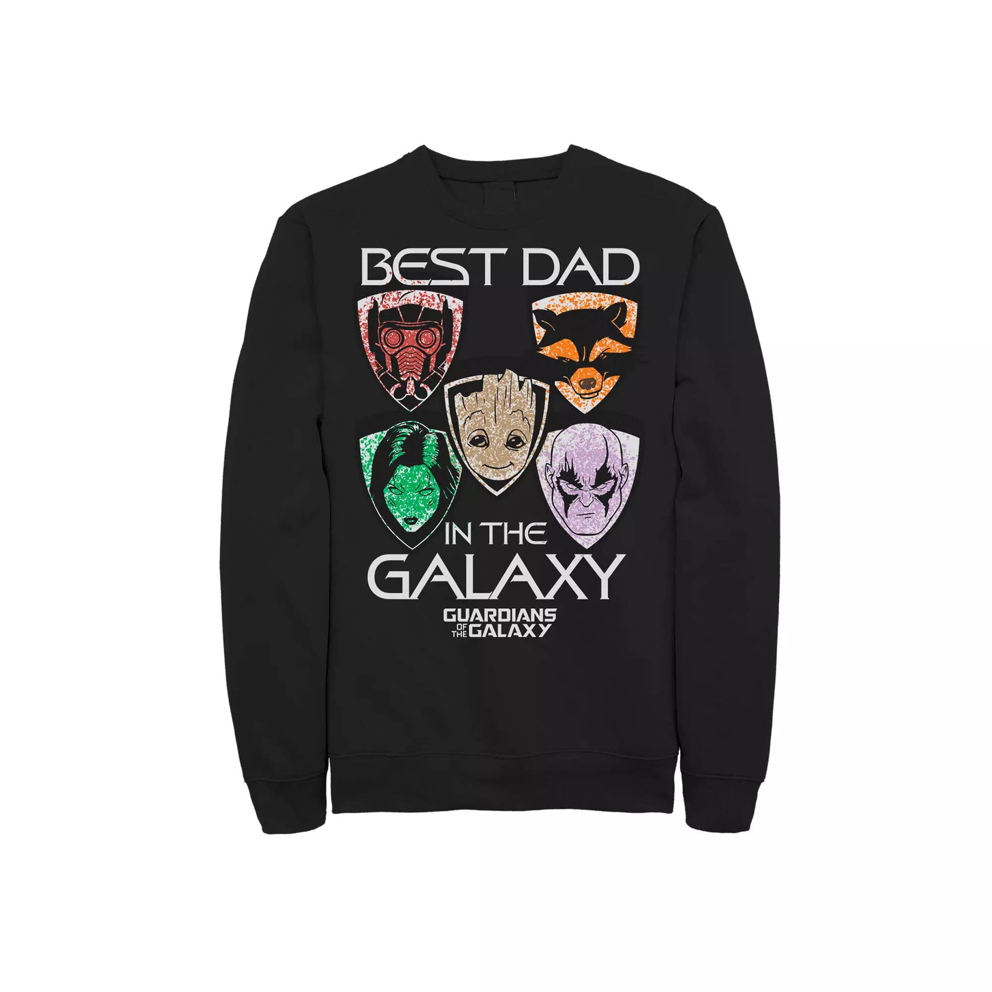 Men's Marvel Guardians Best Dad Father's Day Graphic Fleece Pullover,  Product Image