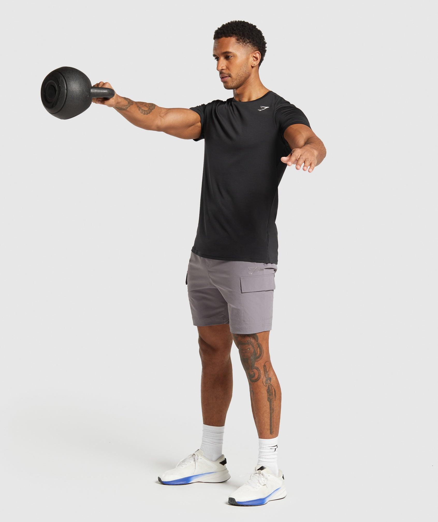 Gymshark Stretch Woven Cargo Shorts - Medium Grey Male Product Image