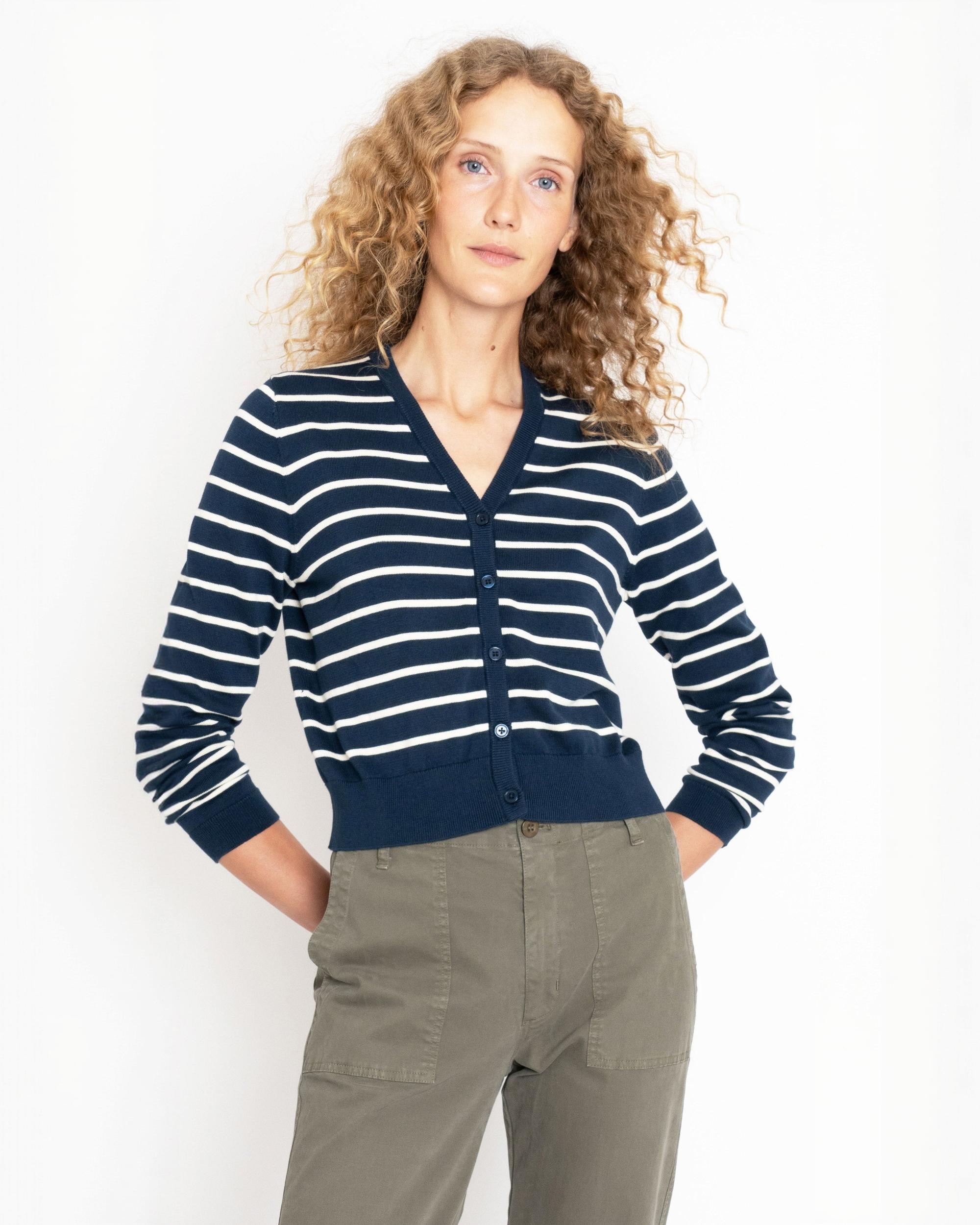 The Clove - Navy/Cream Female Product Image