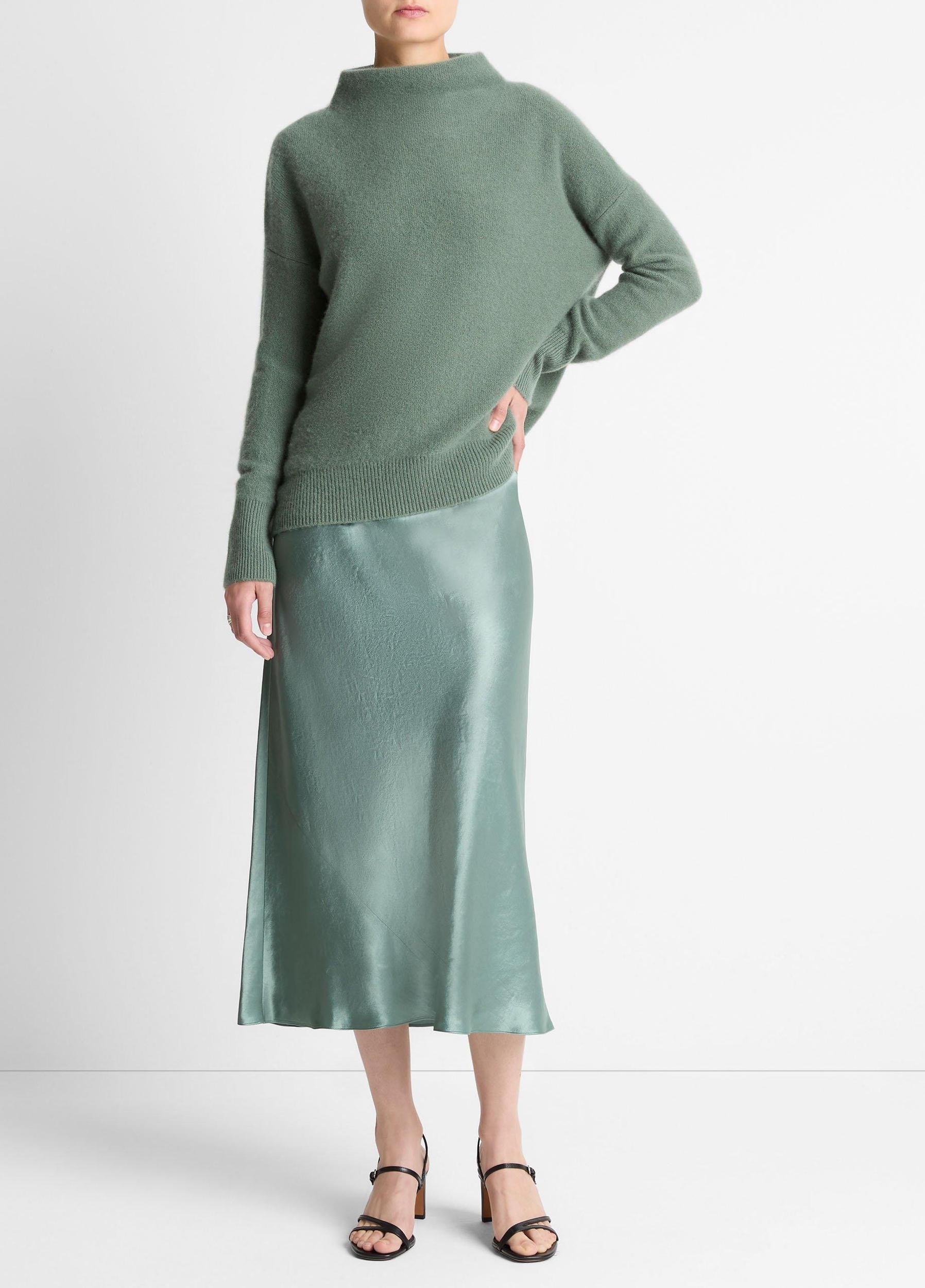 Plush Cashmere Funnel-Neck Sweater Product Image