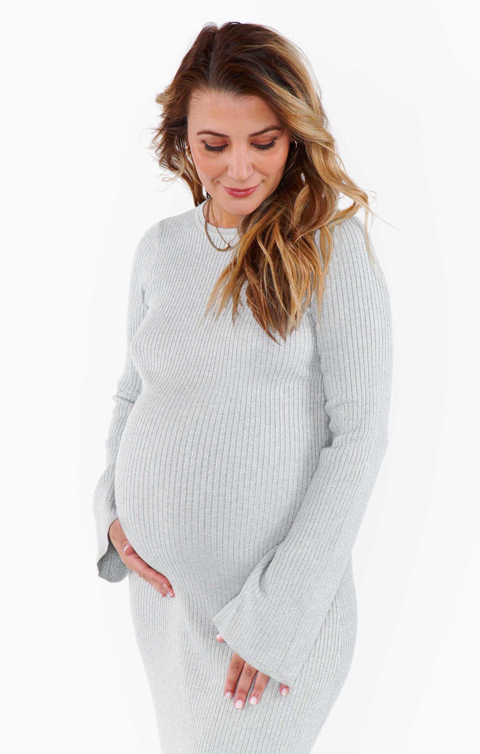 City Dress ~ Silver Shimmer Knit Product Image