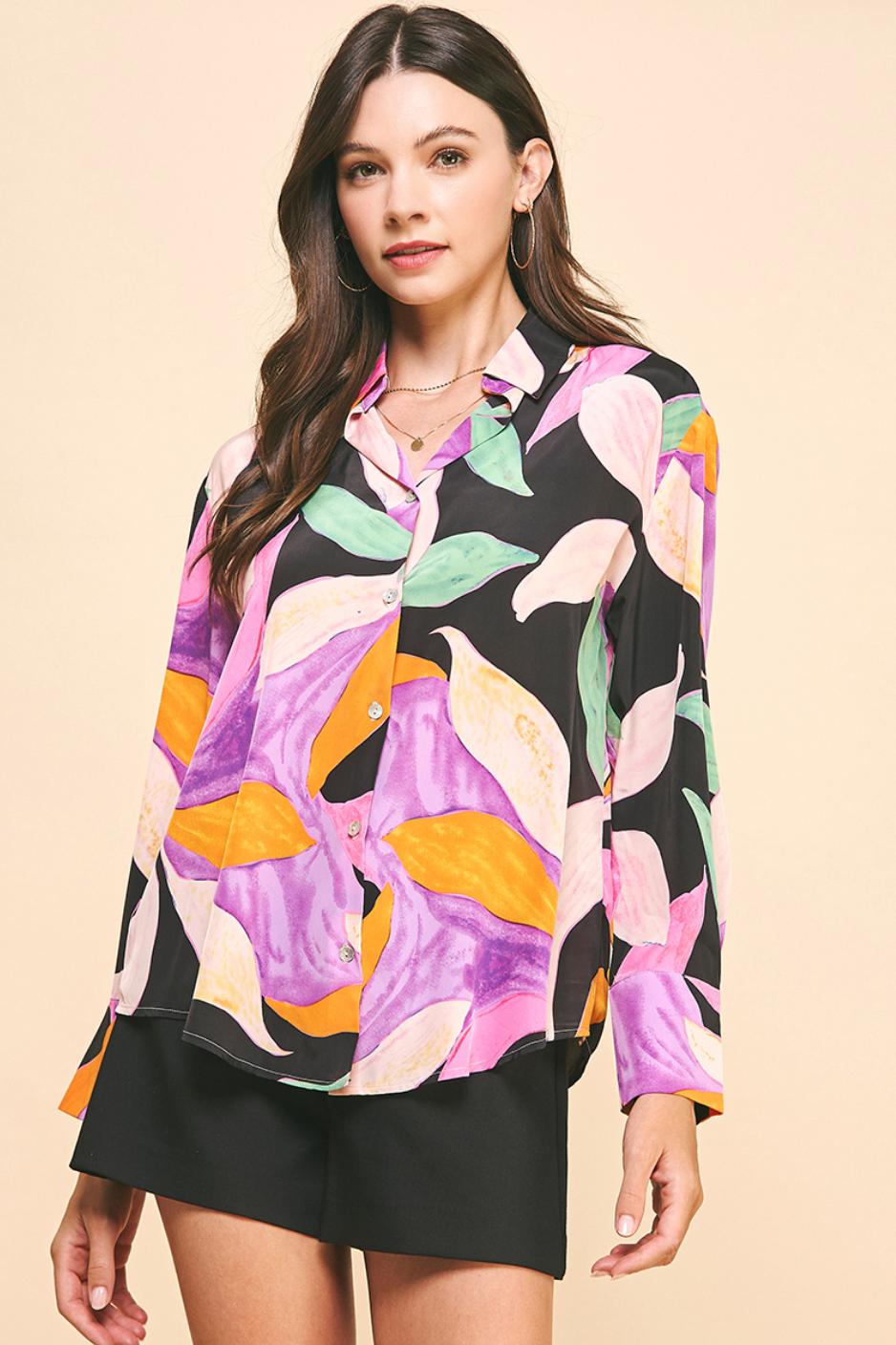 Print Button Down Product Image