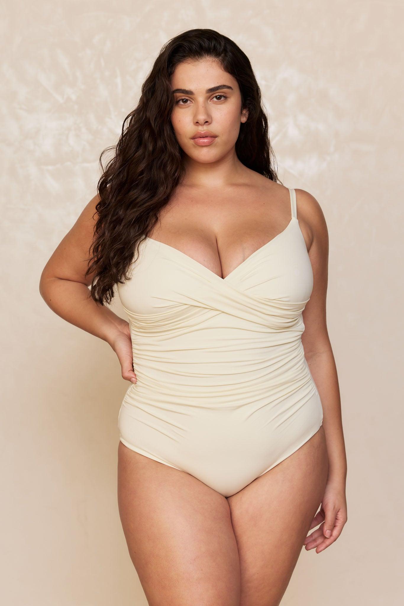 Bordeaux One Piece (Full Coverage) - Ivory Product Image