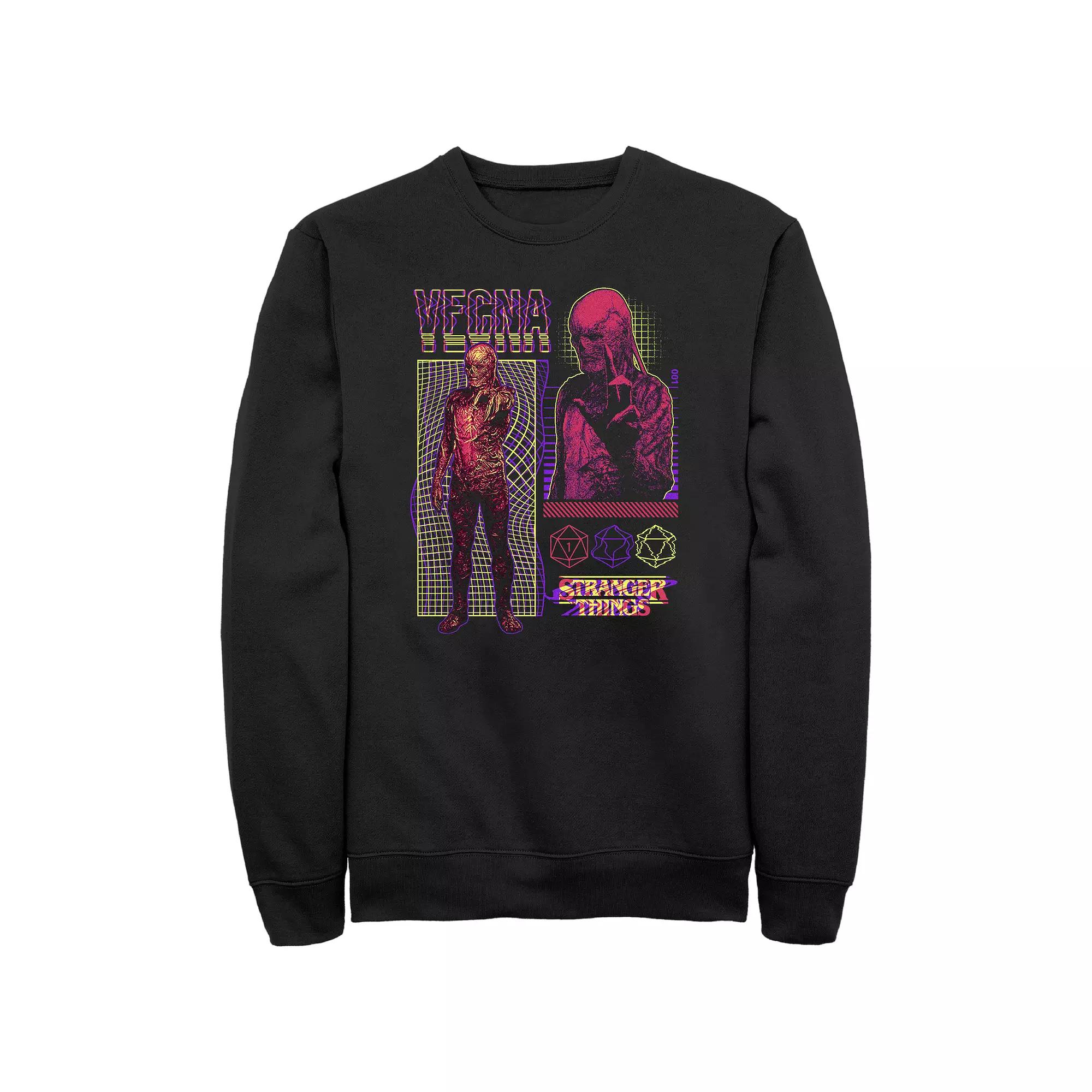 Men's Netflix Stranger Things Vecna Infographic Fleece Sweatshirt,  Product Image