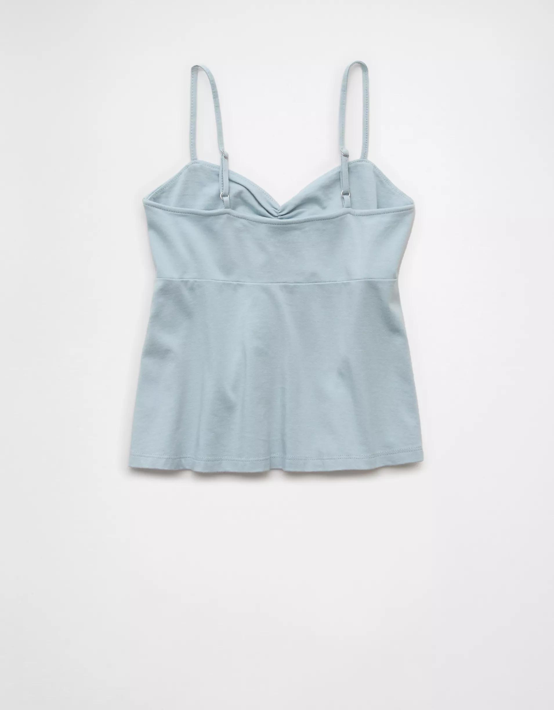 AE Cinched Sweetheart Babydoll Tank Top Product Image