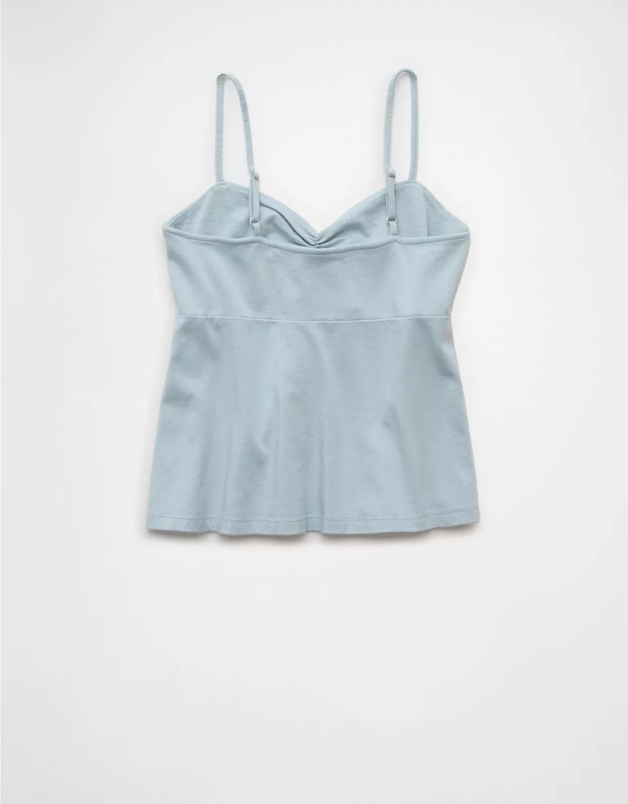 AE Cinched Sweetheart Babydoll Tank Top Product Image