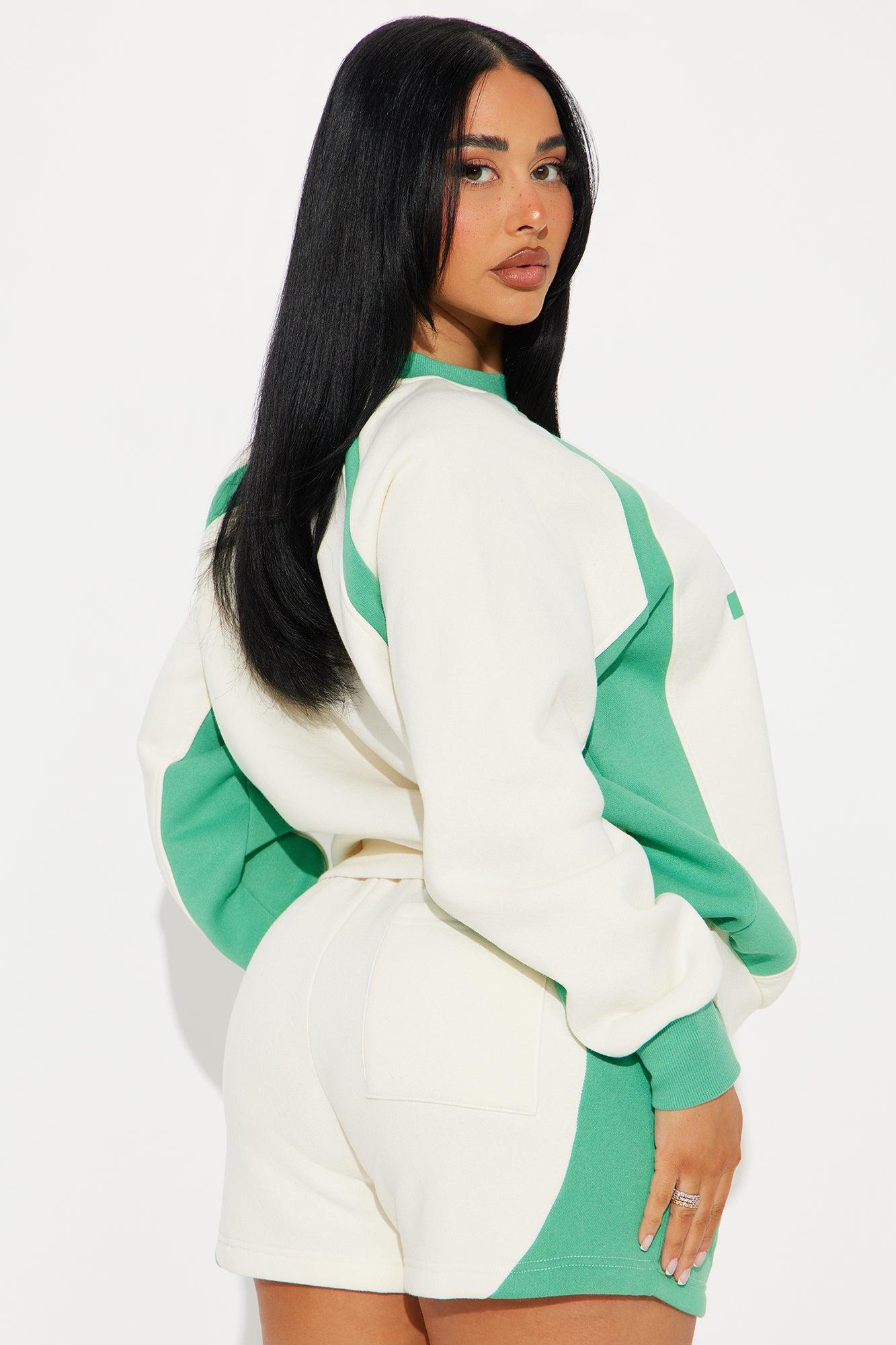 Sport Fleece Short Set - Cream/combo Product Image