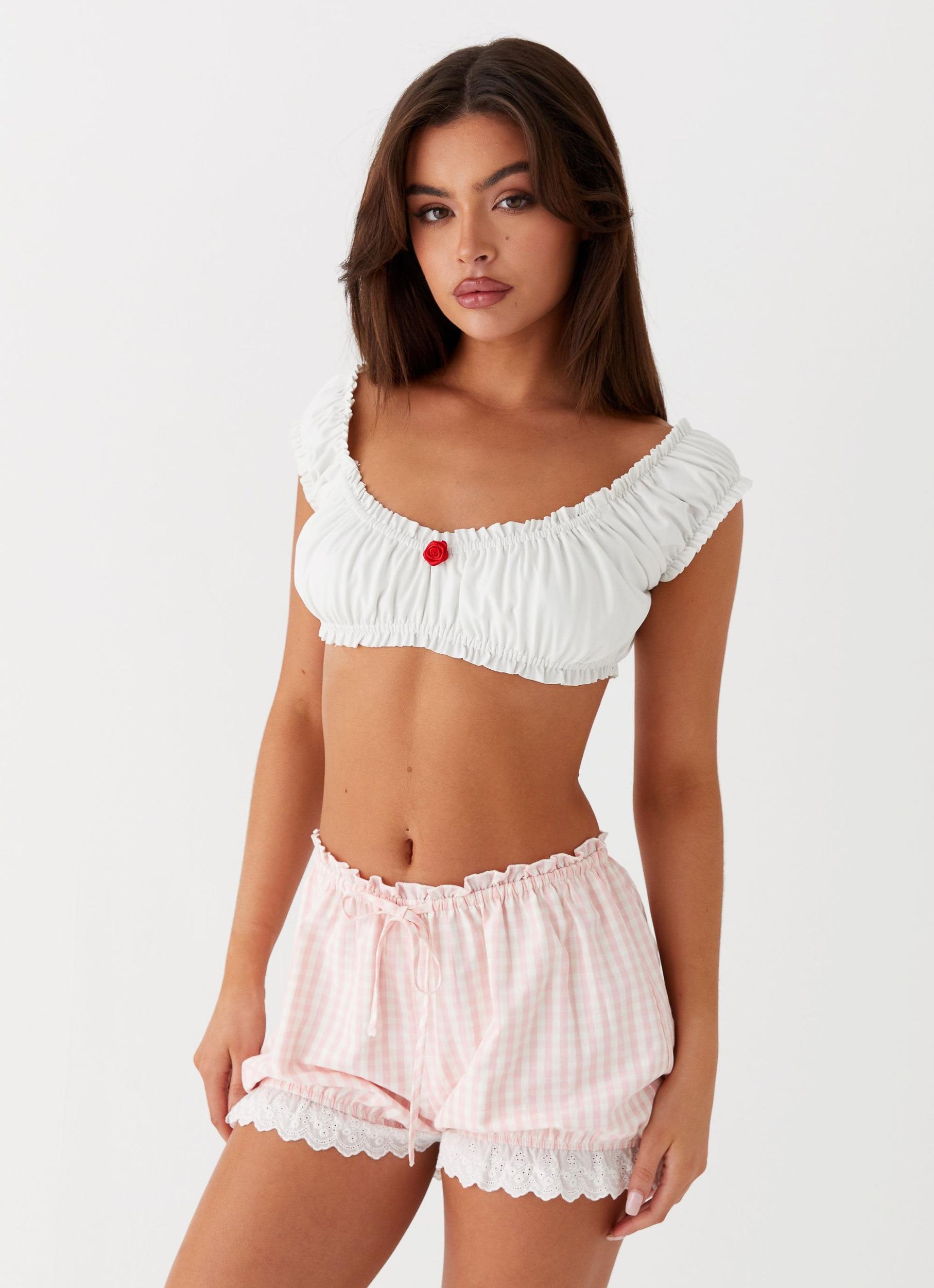 Marcella Crop Top - White Product Image