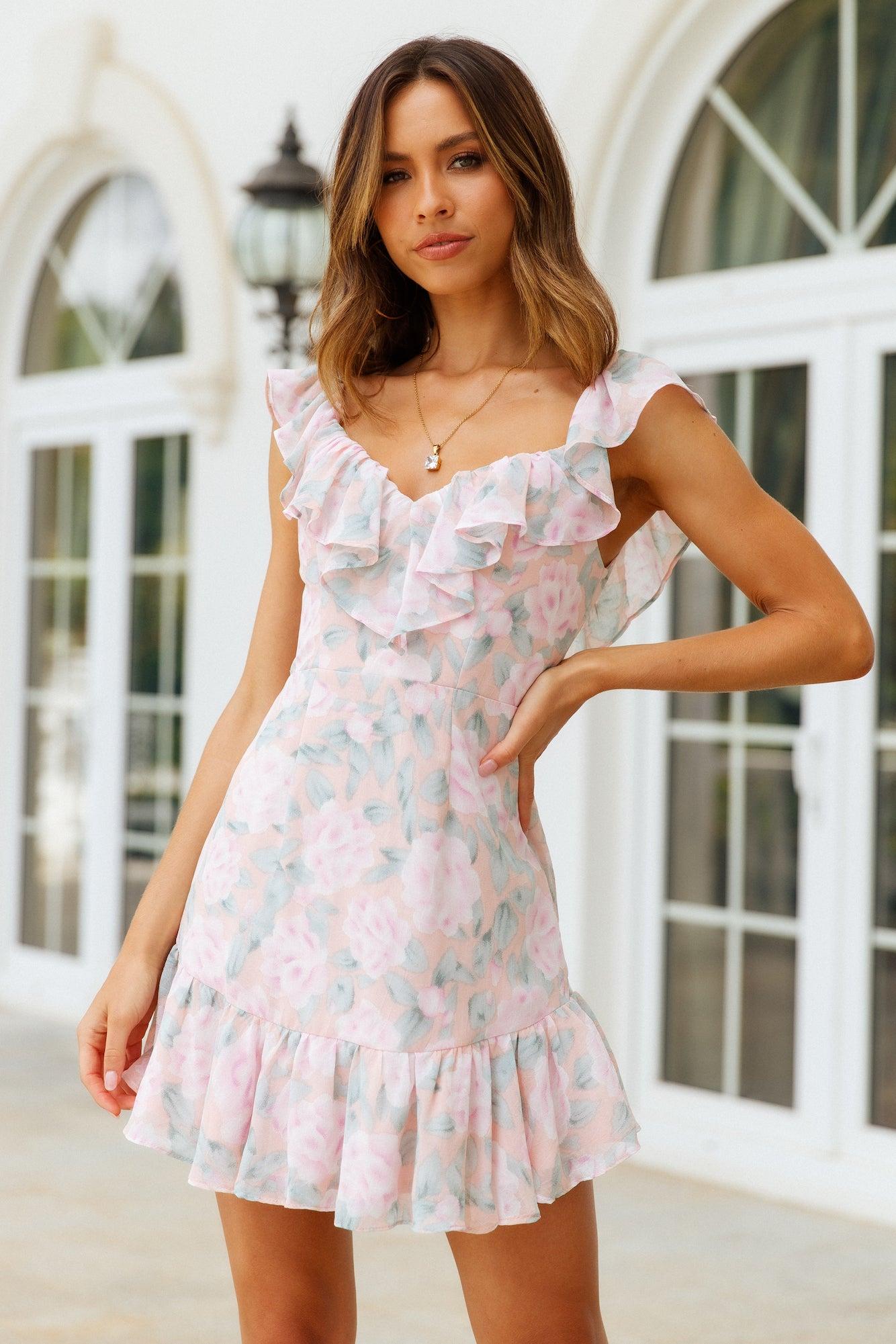 Romance Is My Language Dress Nude Product Image