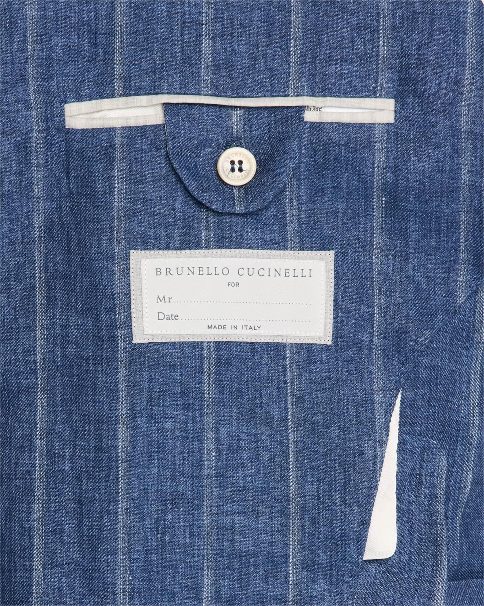 Men's Linen Pinstripe Single-Breasted Sport Coat Product Image