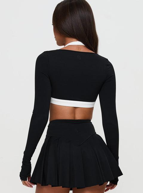 Dynamic Pleat Active Skort Black Product Image