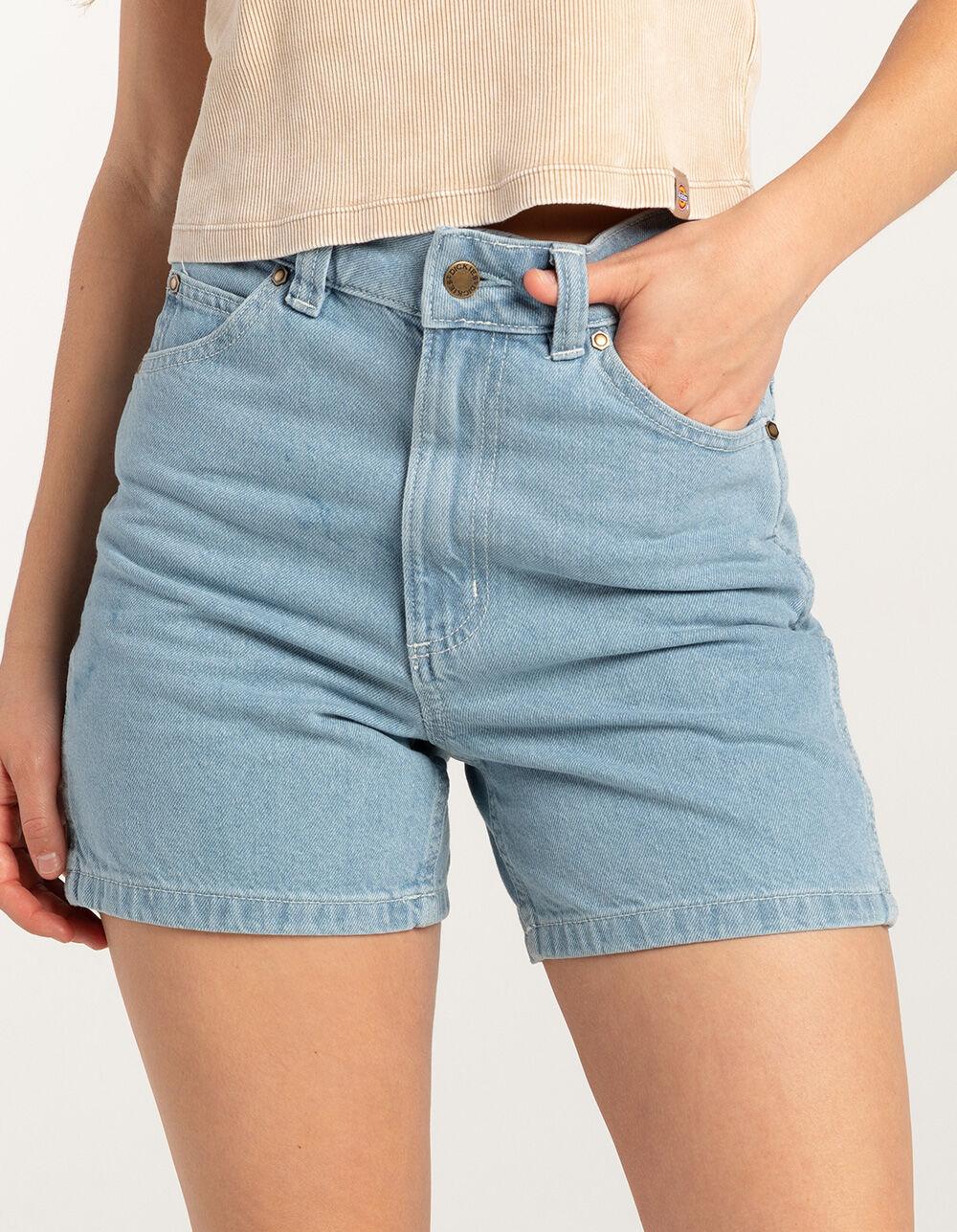 DICKIES High Rise Carpenter Womens Denim Shorts - VINTAGE Product Image