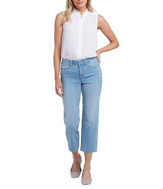 NYDJ Relax Piper Mid Rise Slim Fit Stretch Denim Crop Jeans Product Image