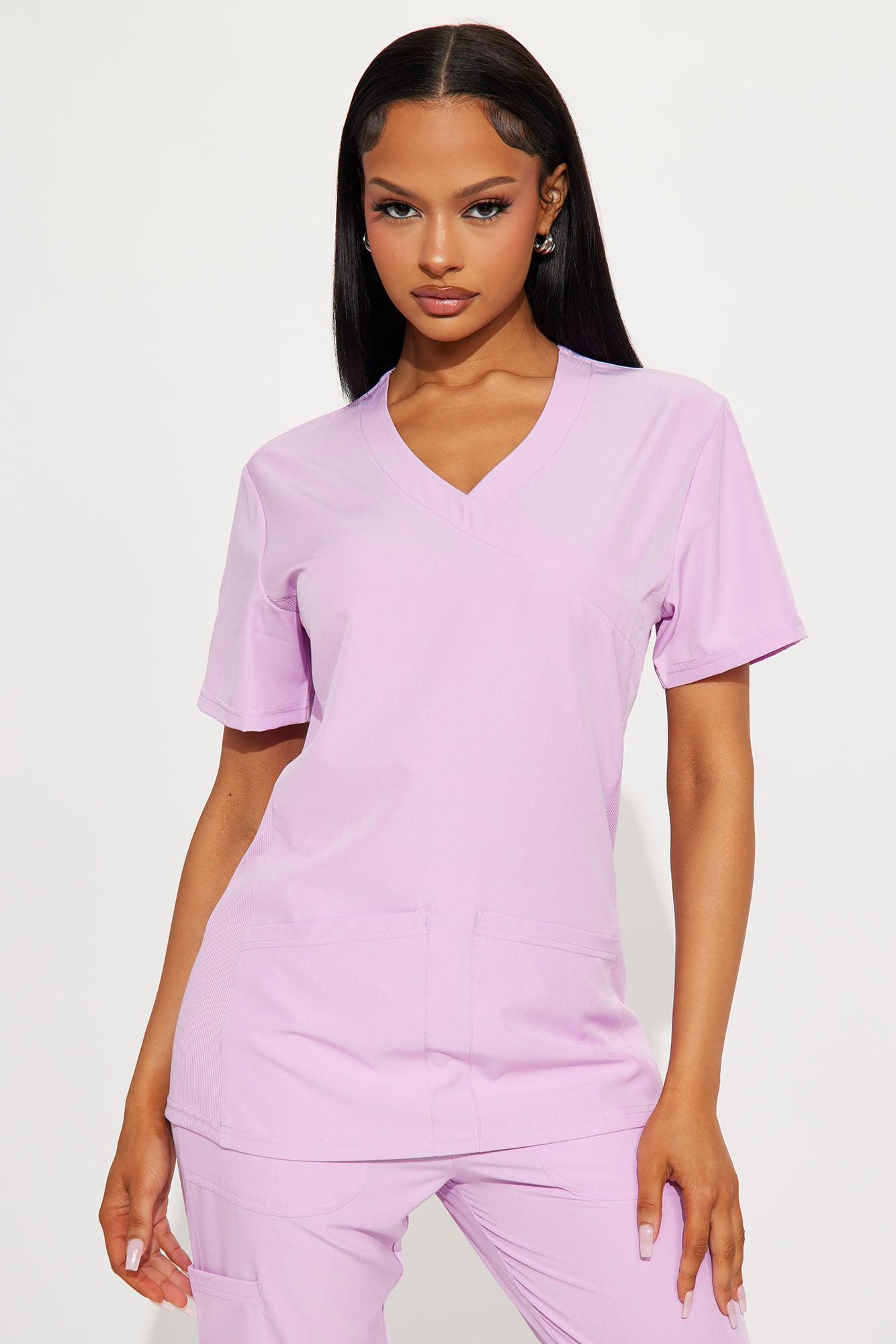 Overtime 4 Way Stretch Scrub Jogger Set - Lilac Product Image