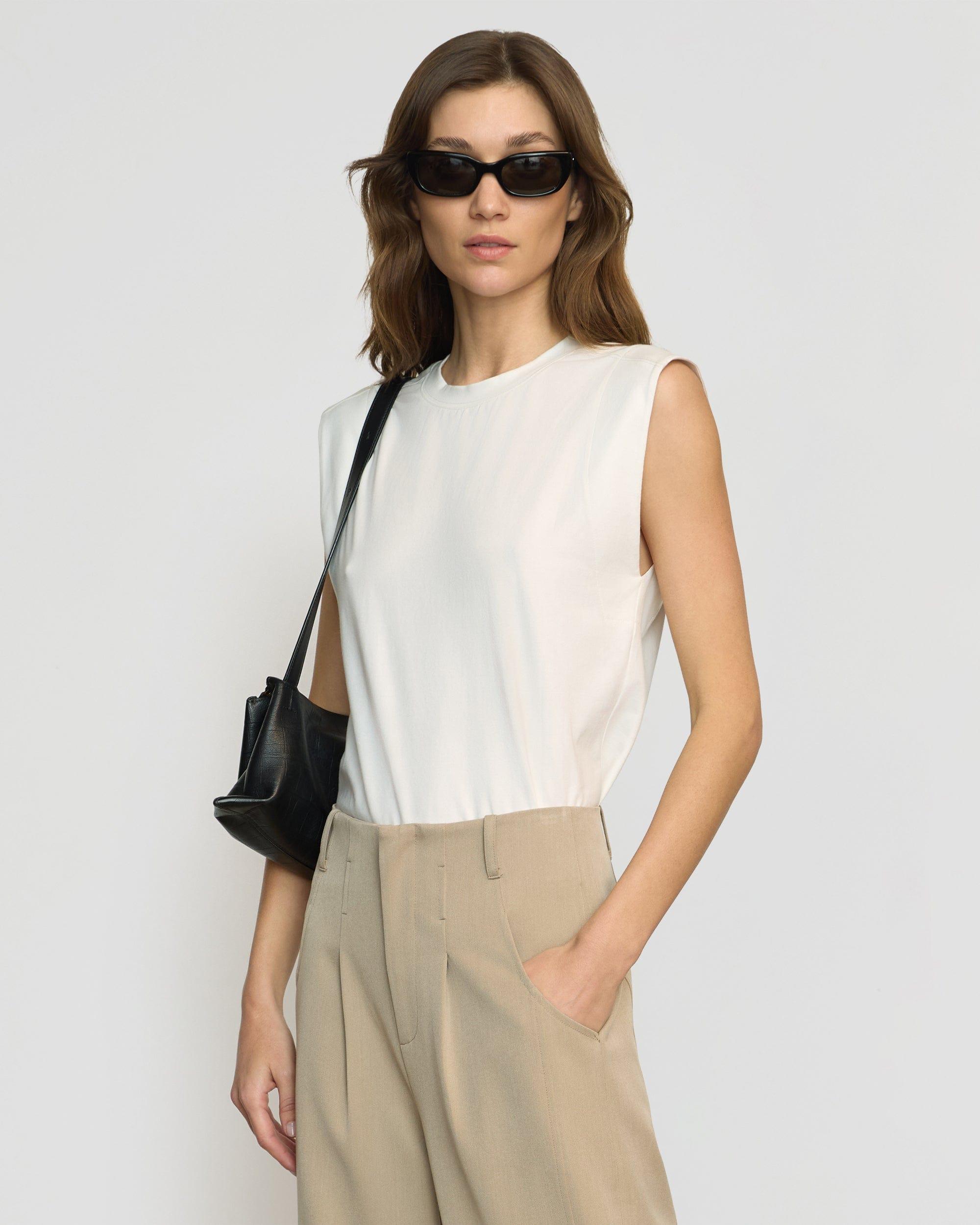 Nana Organic Cotton Structured-Shoulder Tee Product Image