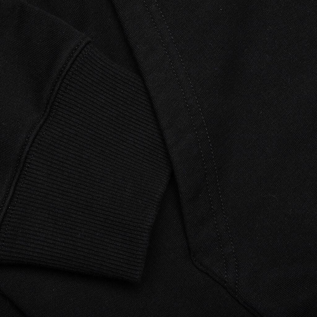 Fleece Eusebio Hoodie Curb Long - Black Orange Male Product Image