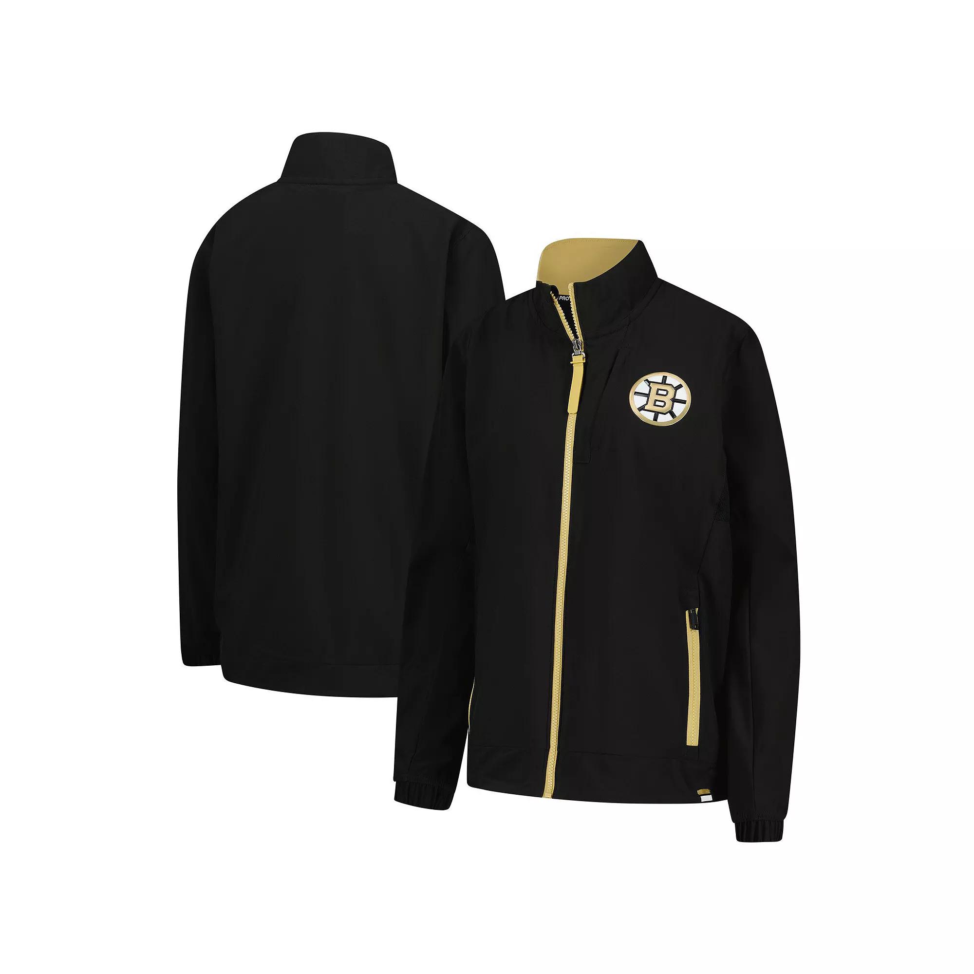 Women's Fanatics Black Boston Bruins Authentic Pro Rink Coaches Full-Zip Jacket, Size: Large Product Image