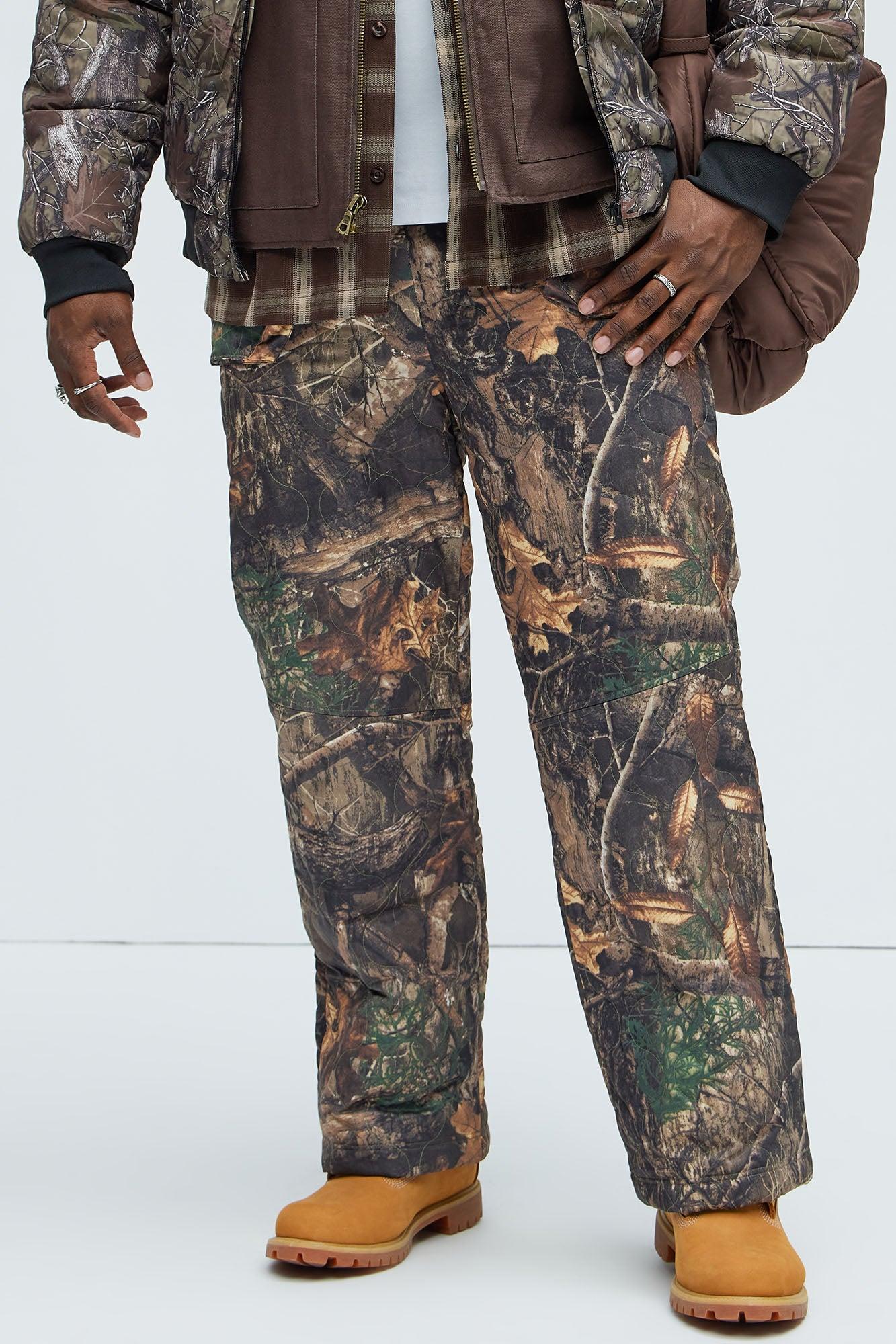 Out Of Here Straight Quilted Pants - Camouflage Product Image