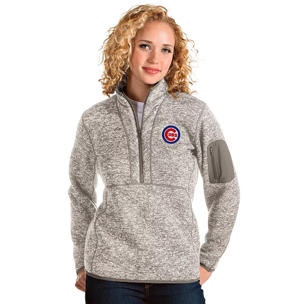 Women's Chicago Cubs 1/2 Zip Pullover Sweater,  Product Image